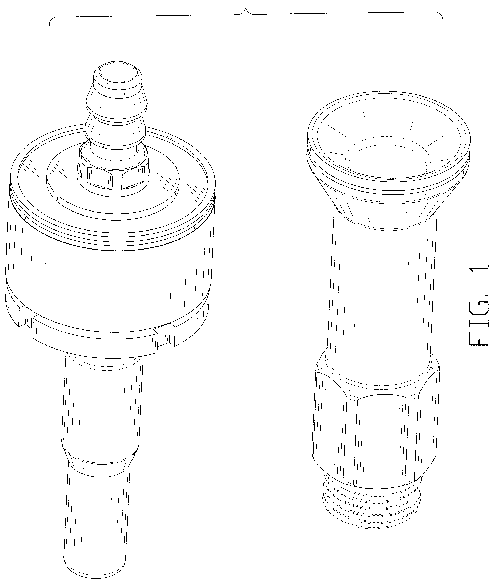 Patent USD1125465 — Quick connection valve — Figure 1