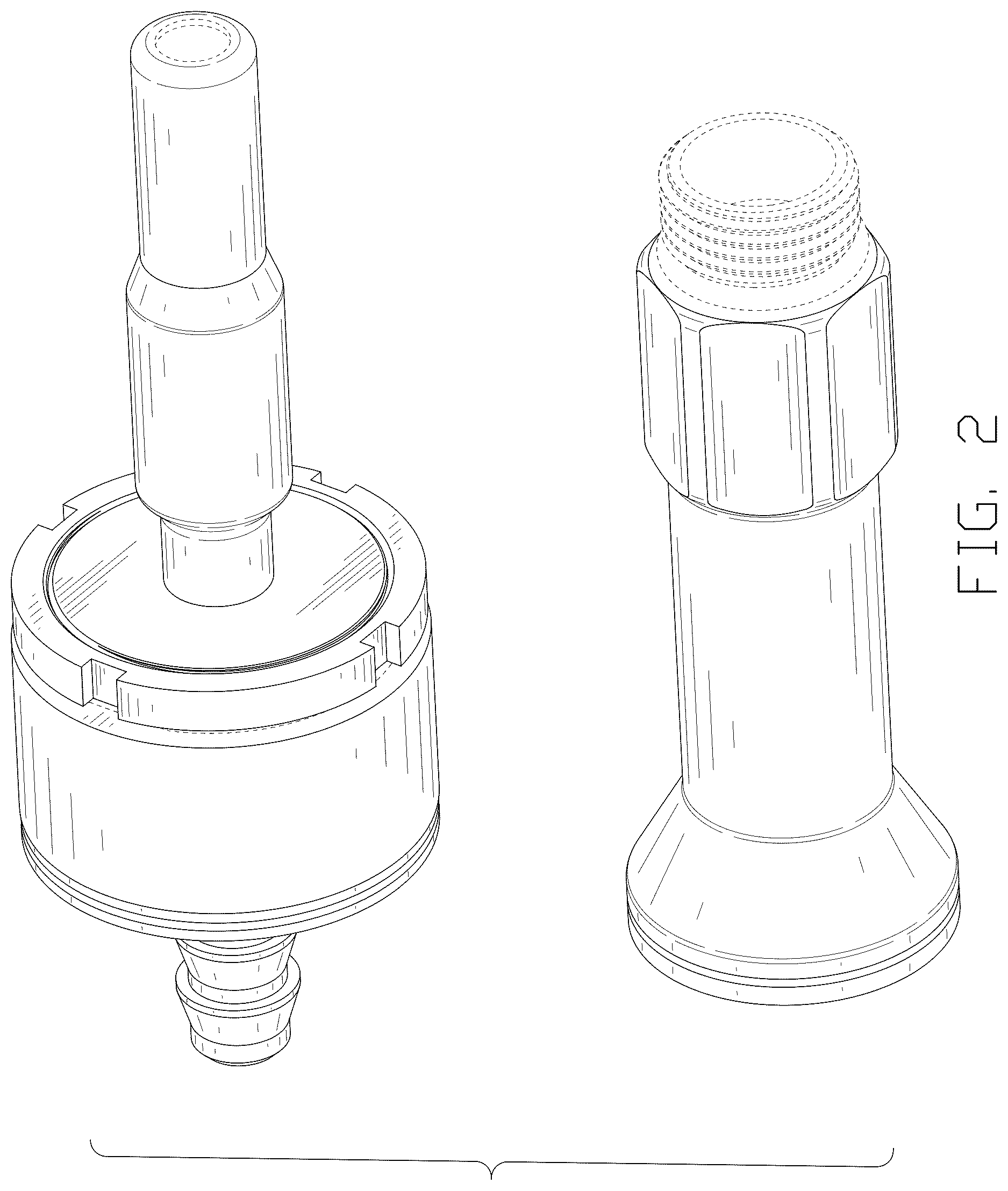 Patent USD1125465 Figure 2 – Quick connection valve