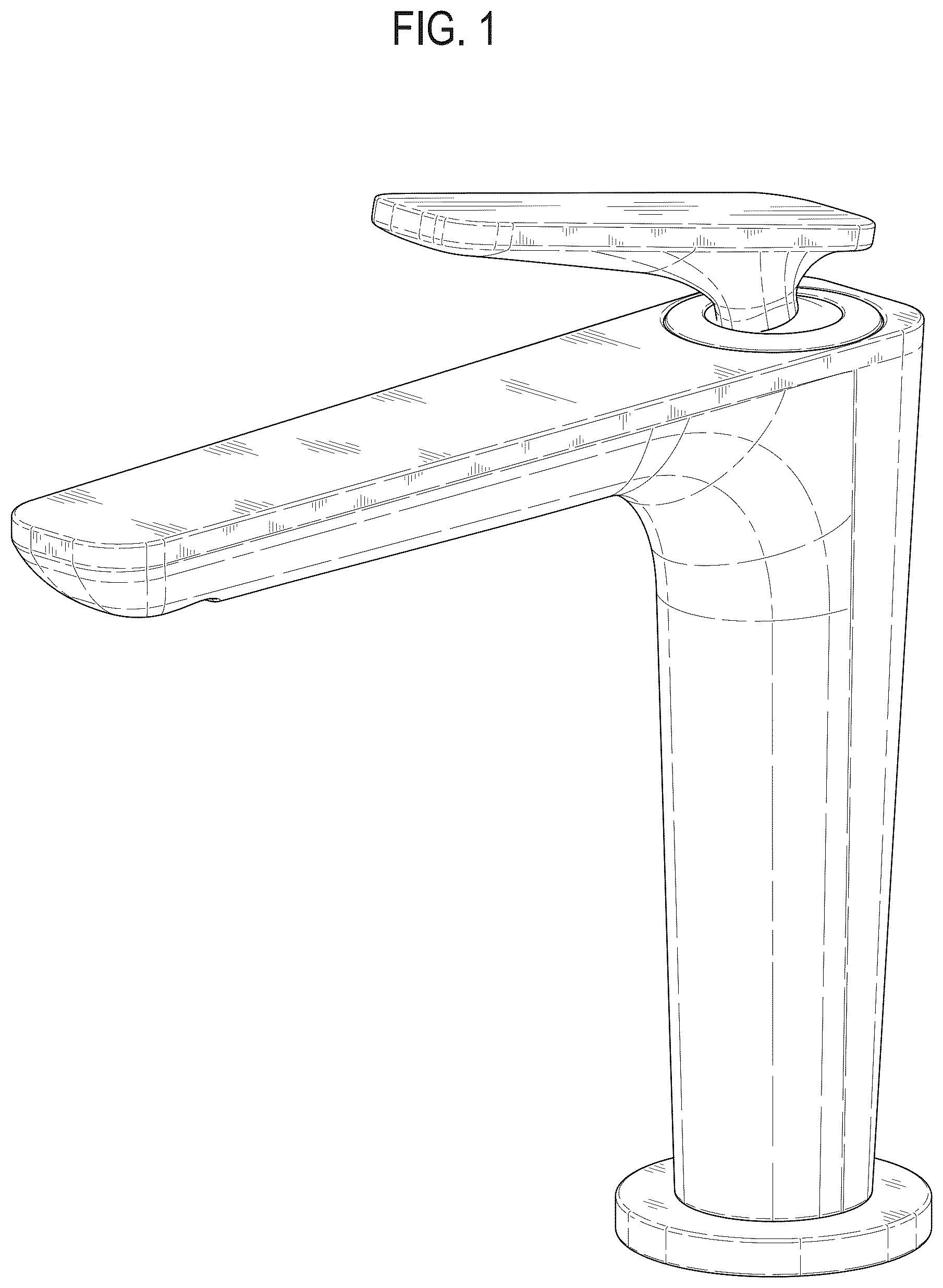 Patent USD1125467 Figure 1 – Faucet