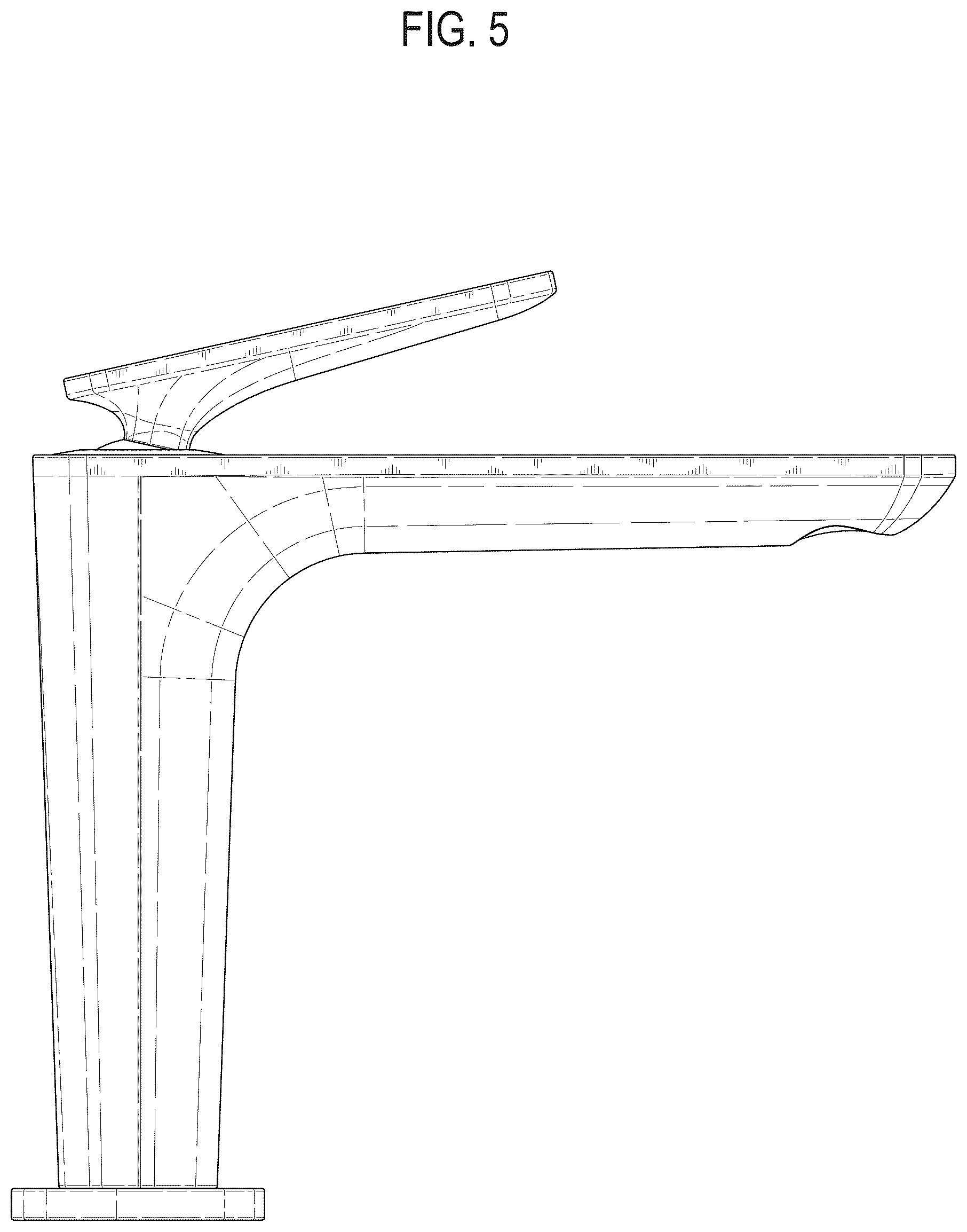 Patent USD1125467 Figure 5 – Faucet
