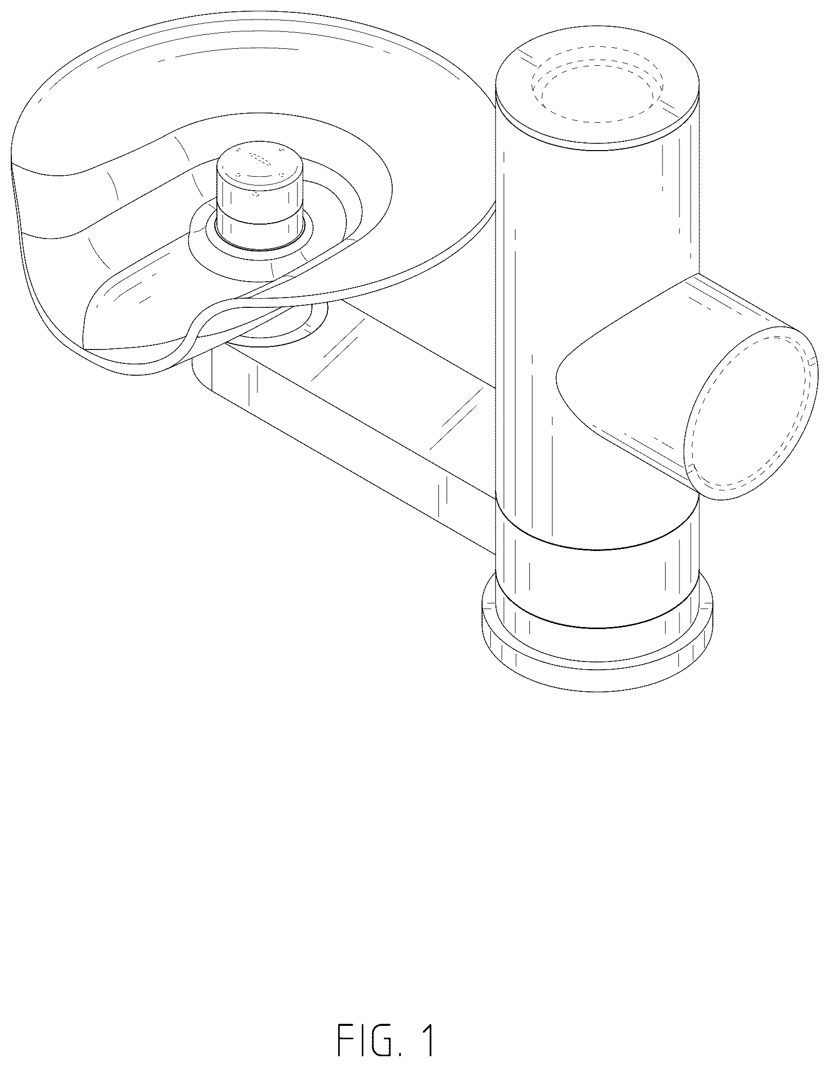 Patent USD1125468 Figure 1 – Faucet