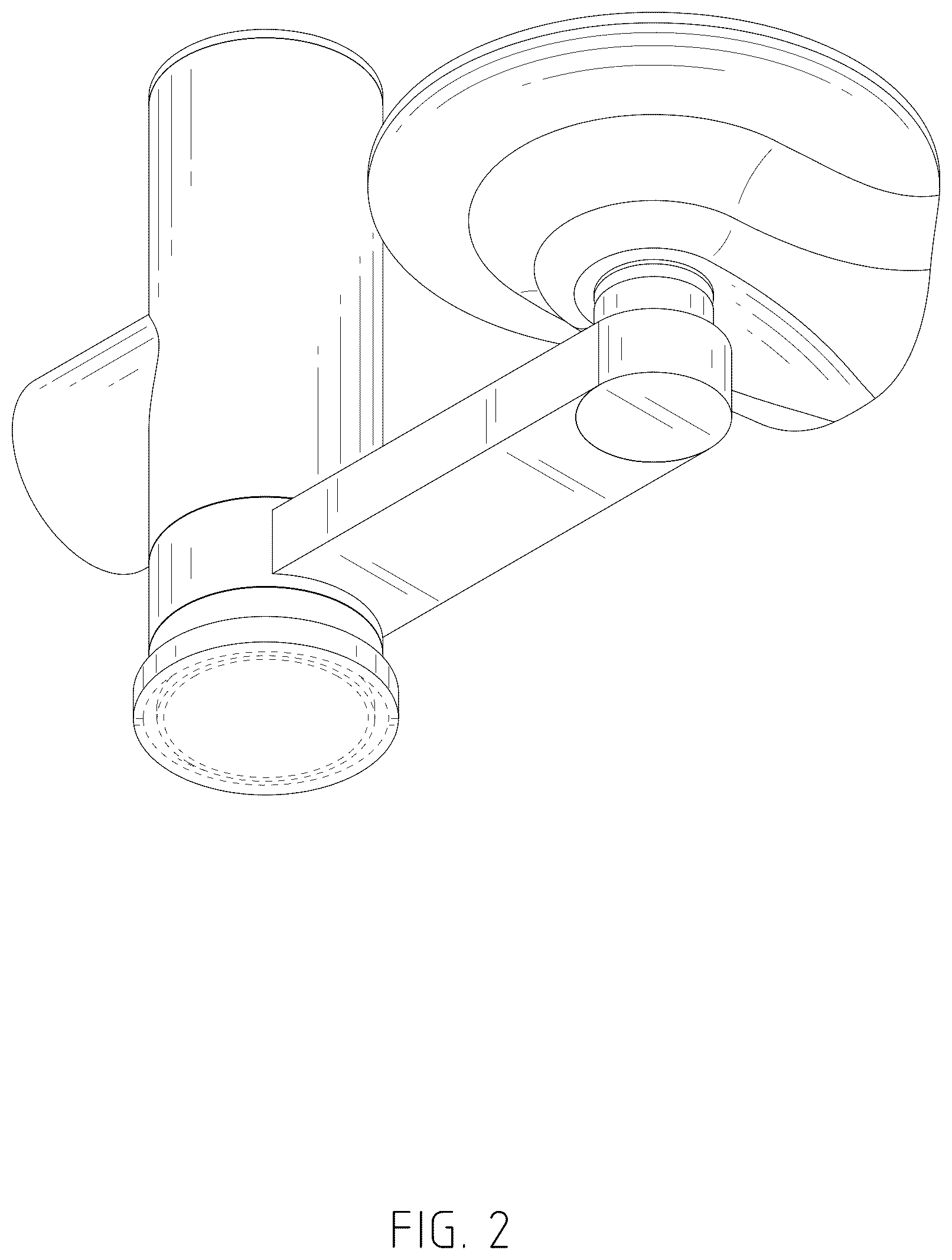 Patent USD1125468 Figure 2 – Faucet