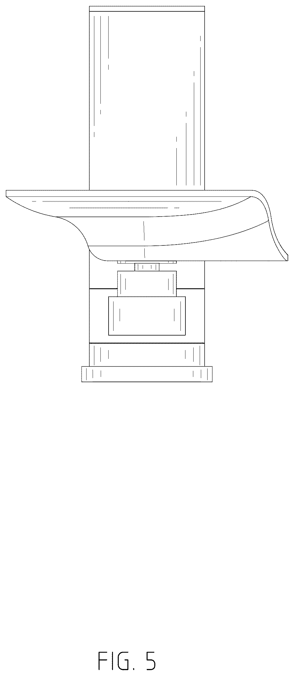 Patent USD1125468 Figure 5 – Faucet