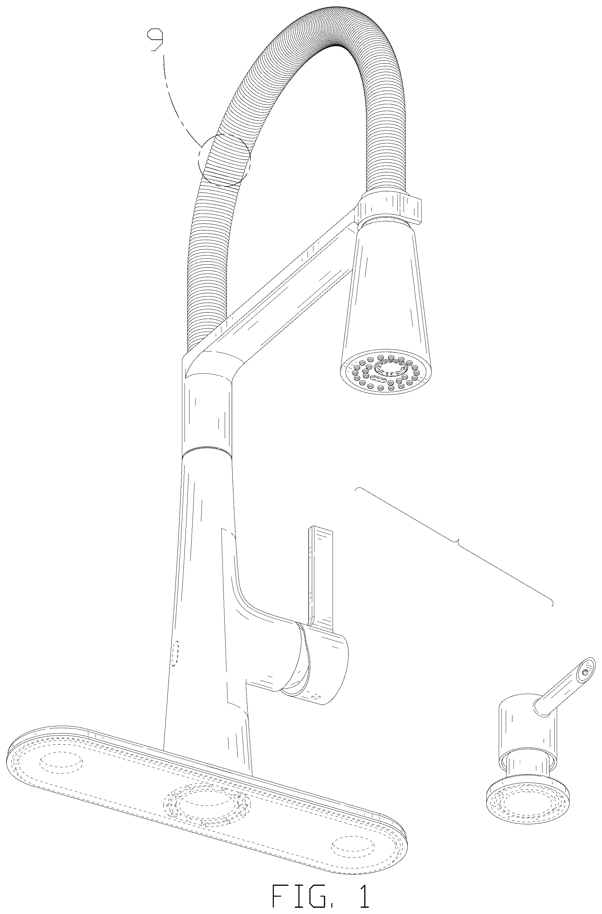 Patent USD1125470 — Faucet kit — Figure 1