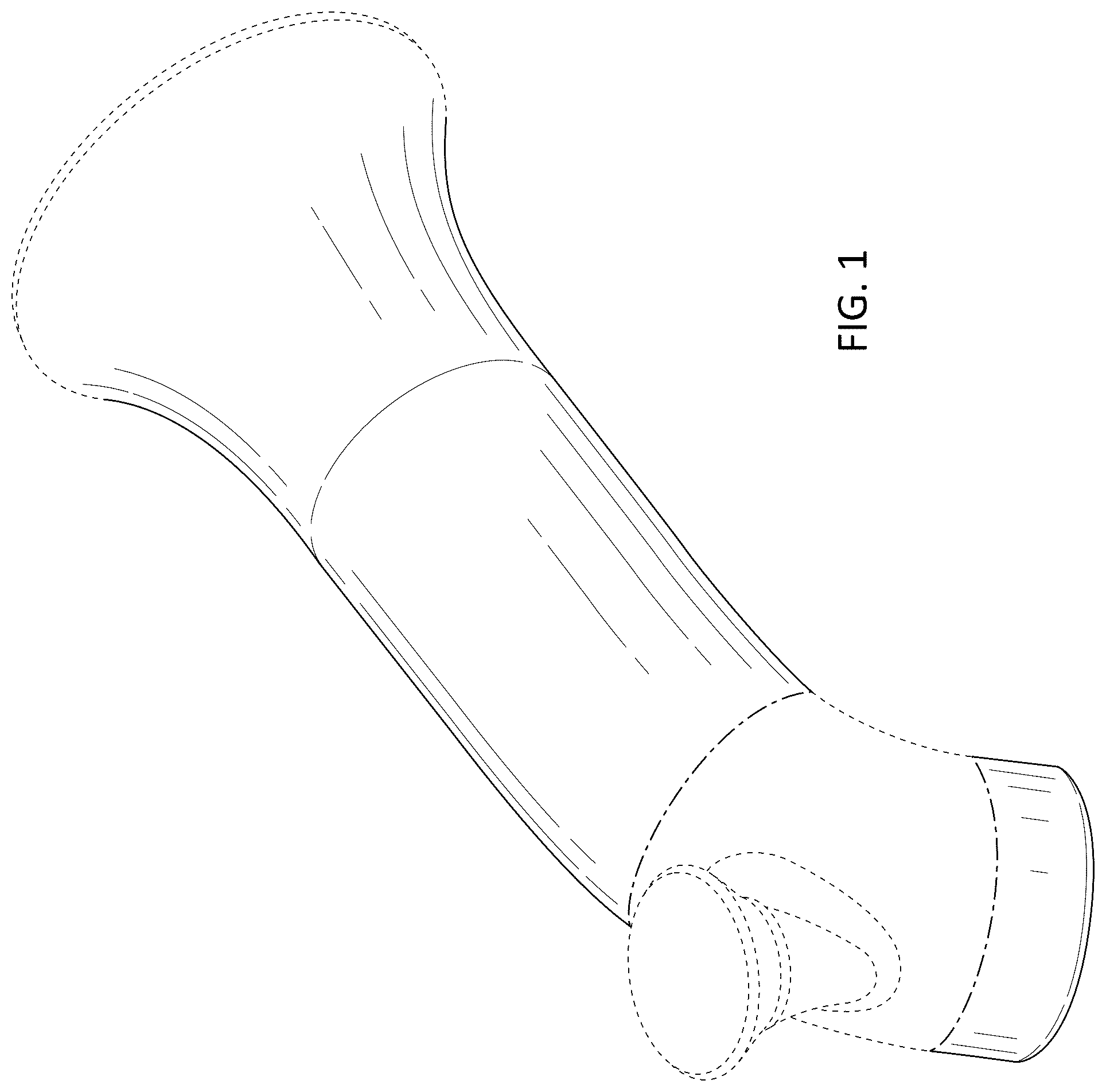 Patent USD1125474 Figure 1 – Bath spout