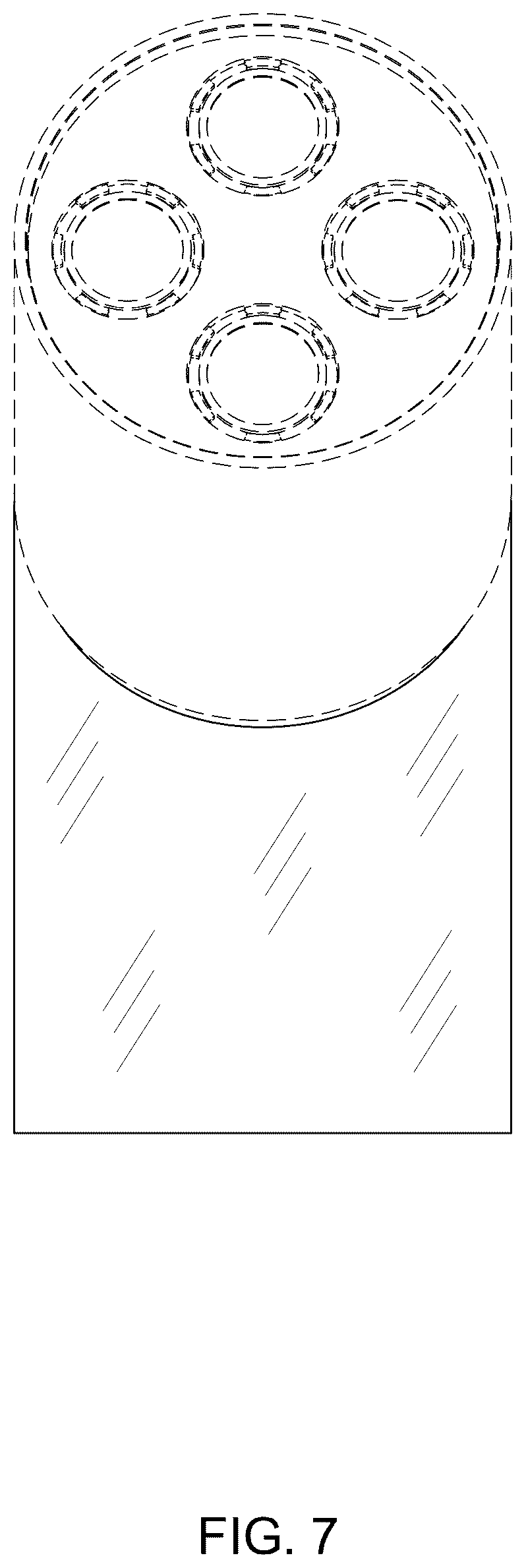 Patent USD1125477 Figure 7 – Shower faucet