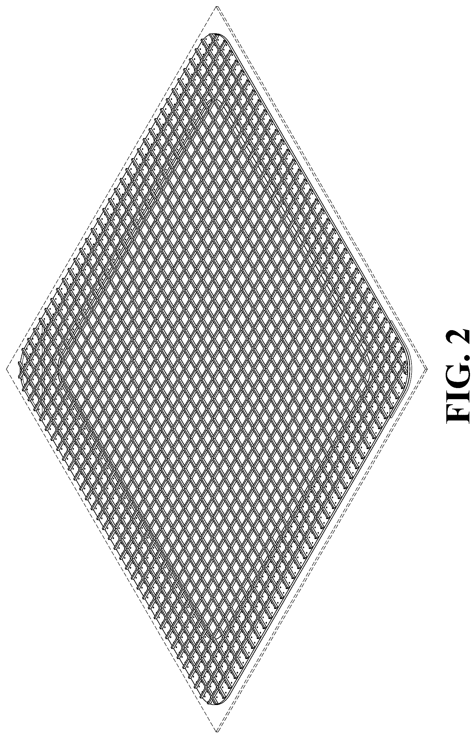 Patent USD1125482 Figure 2 – Shower drain mesh strainer sticker