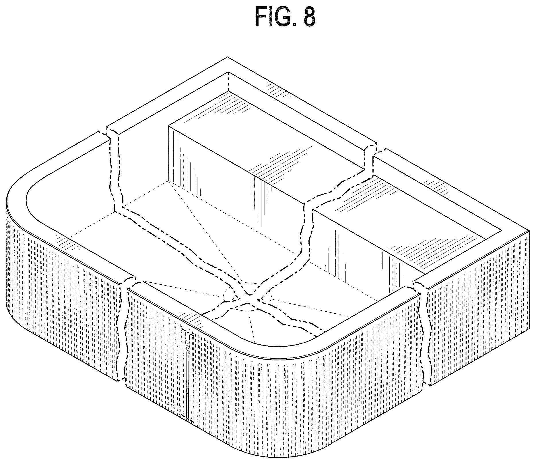 Patent USD1125486 Figure 8 – Basin
