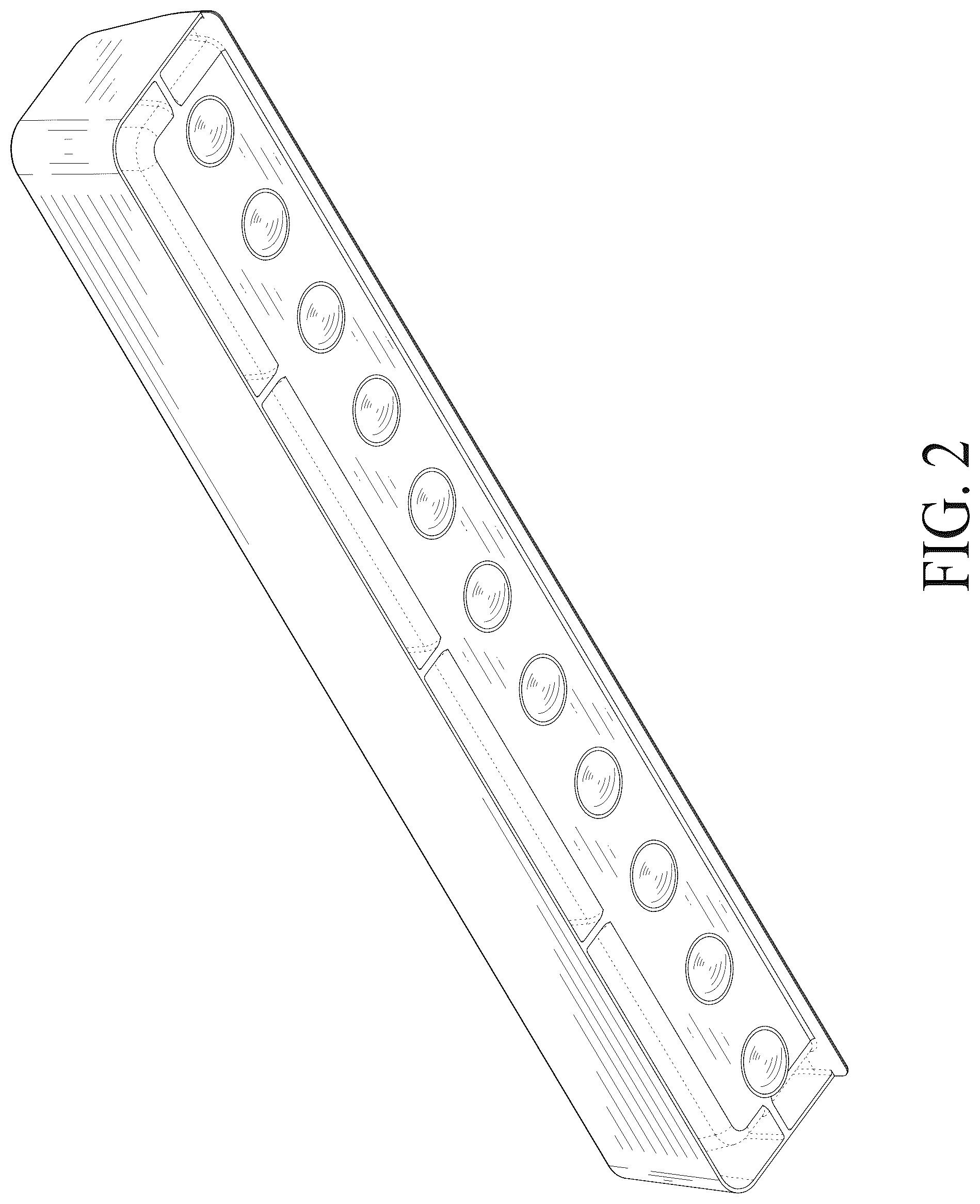 Patent USD1125487 Figure 2 – Bathtub splash guard