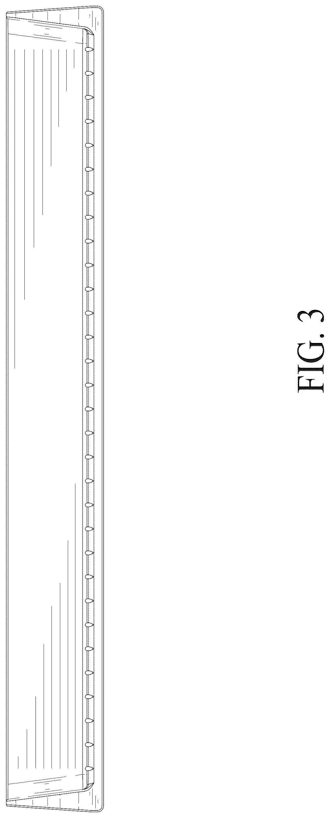 Patent USD1125487 Figure 3 – Bathtub splash guard