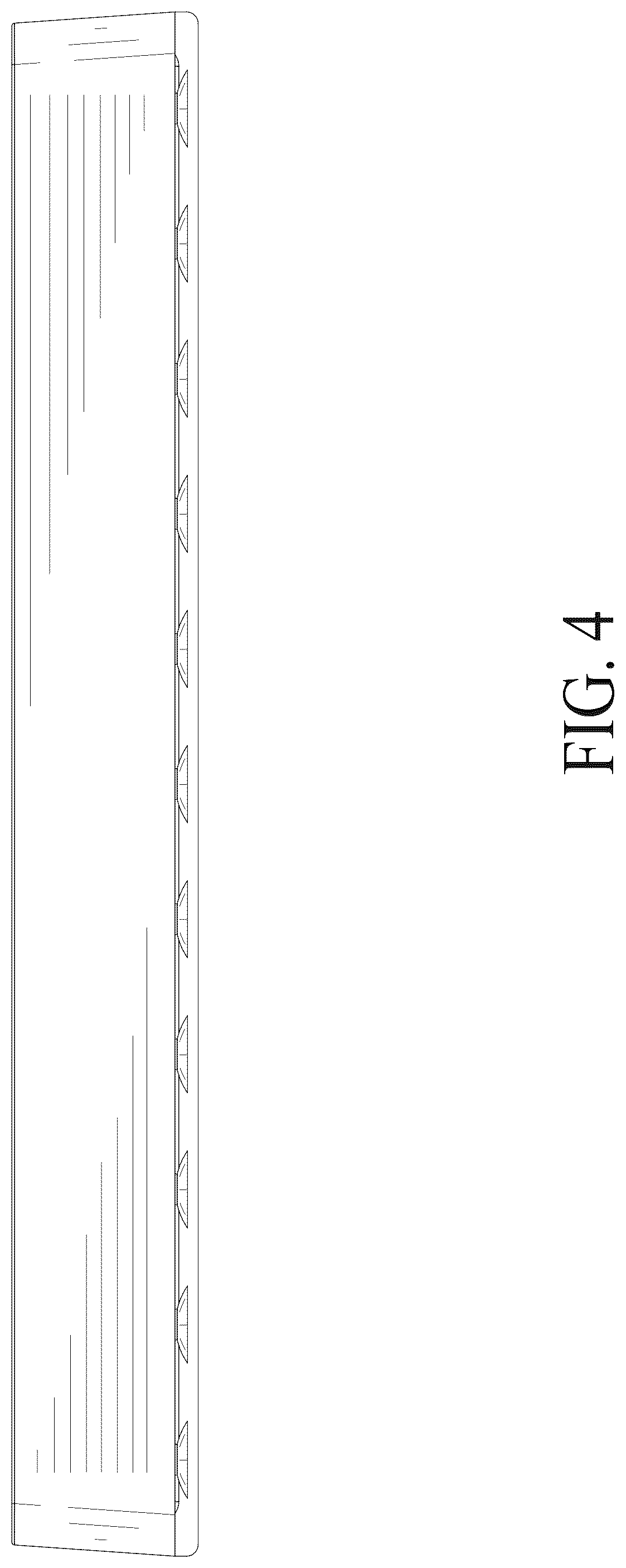 Patent USD1125487 Figure 4 – Bathtub splash guard