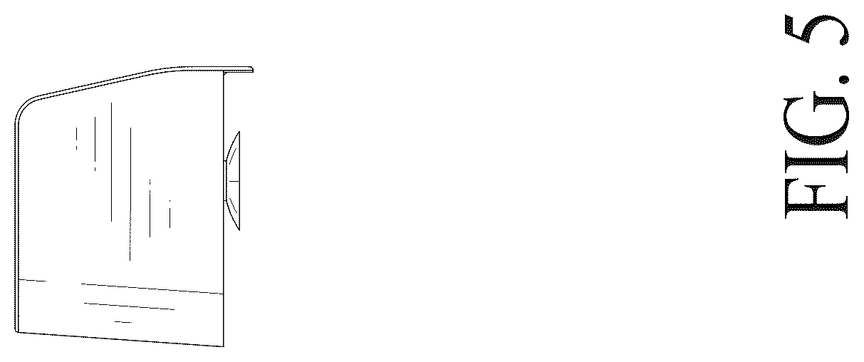 Patent USD1125487 Figure 5 – Bathtub splash guard