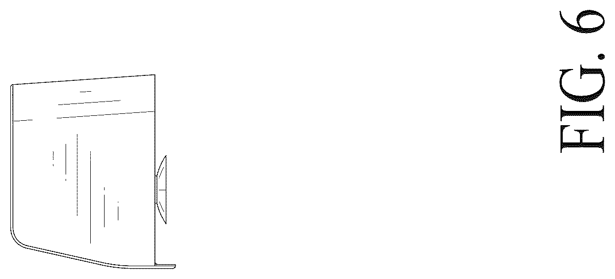 Patent USD1125487 Figure 6 – Bathtub splash guard