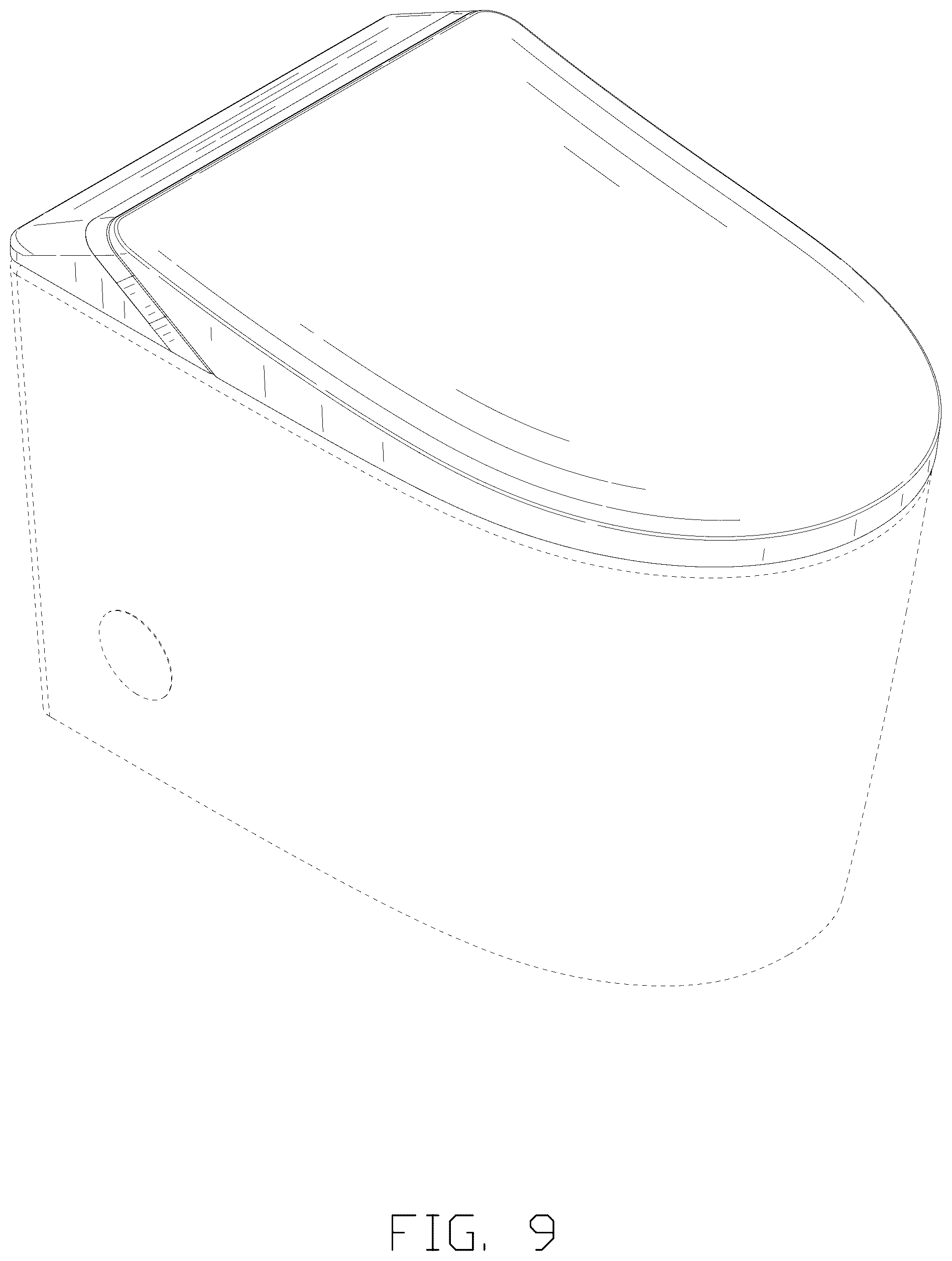 Patent USD1125489 Figure 9 – Toilet seat