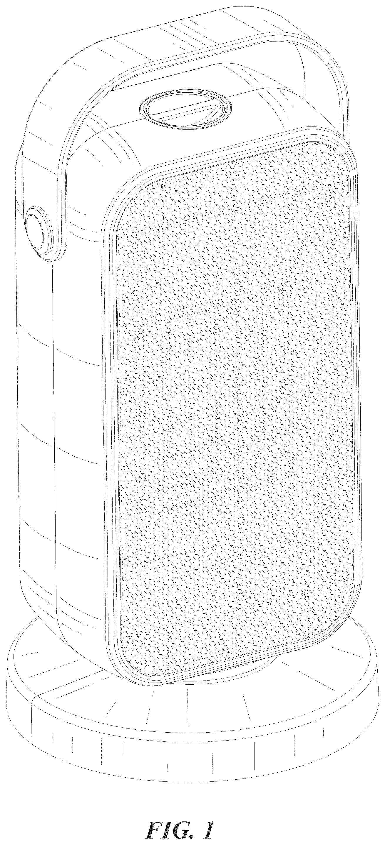 Patent USD1125491 Figure 1 – Electric heater