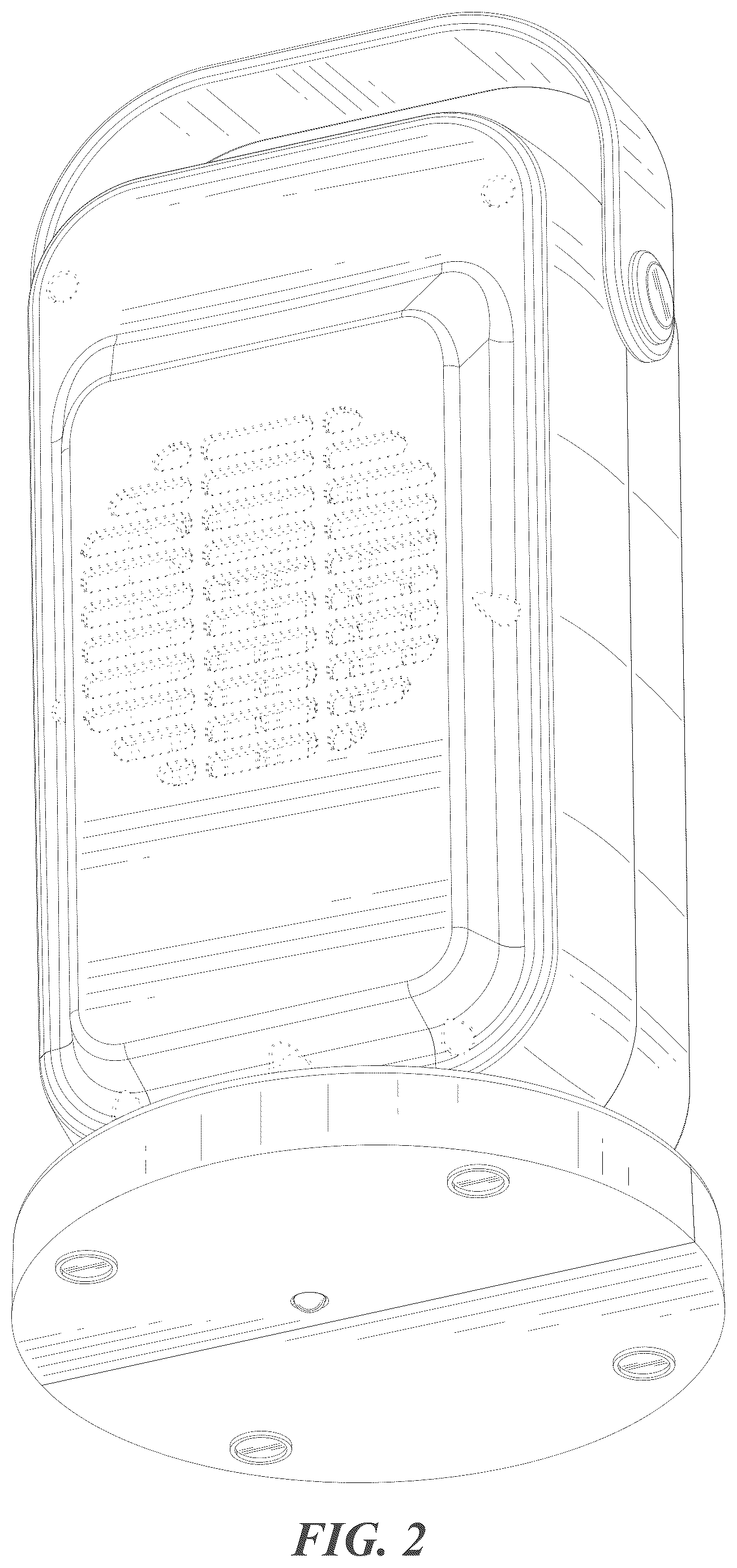 Patent USD1125491 Figure 2 – Electric heater