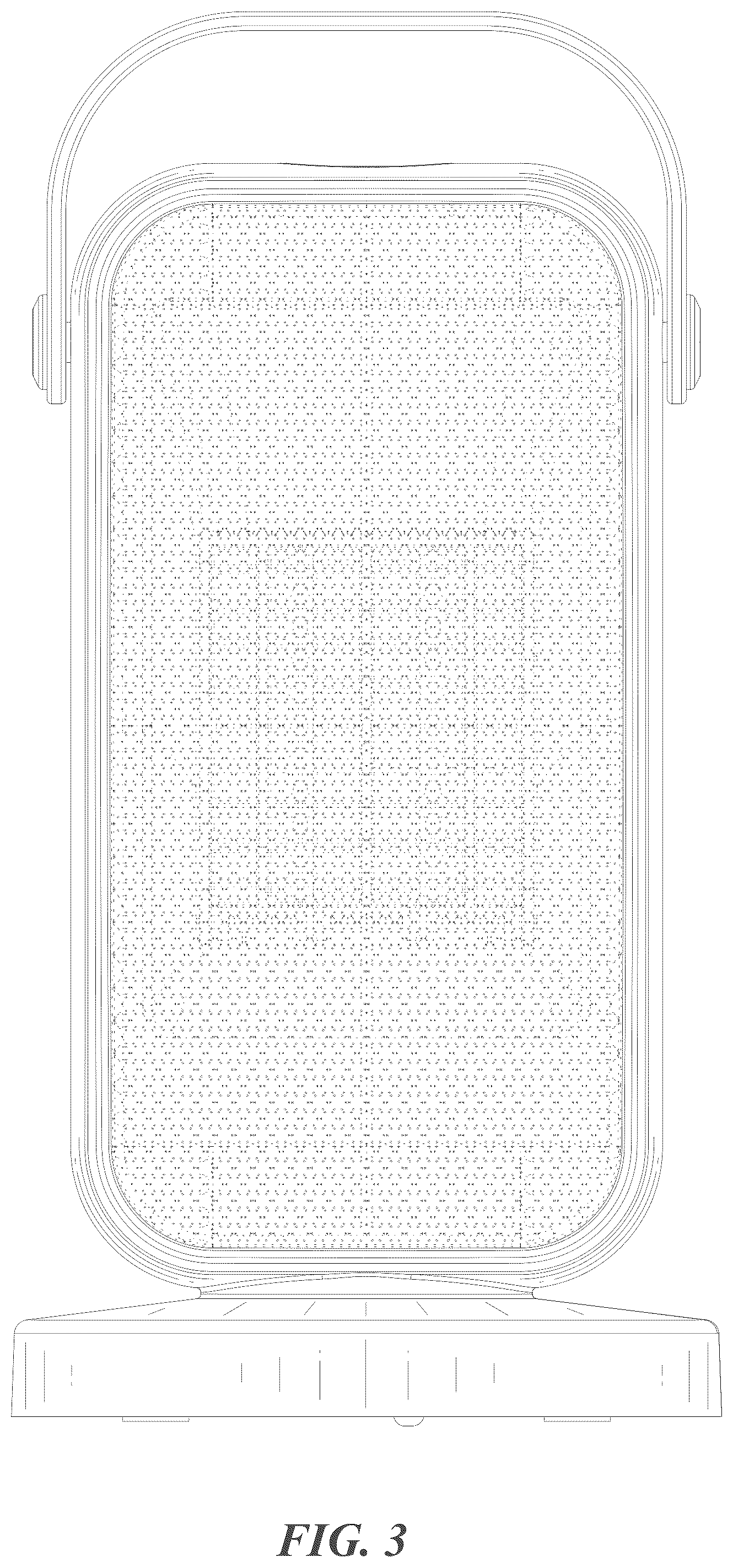 Patent USD1125491 Figure 3 – Electric heater