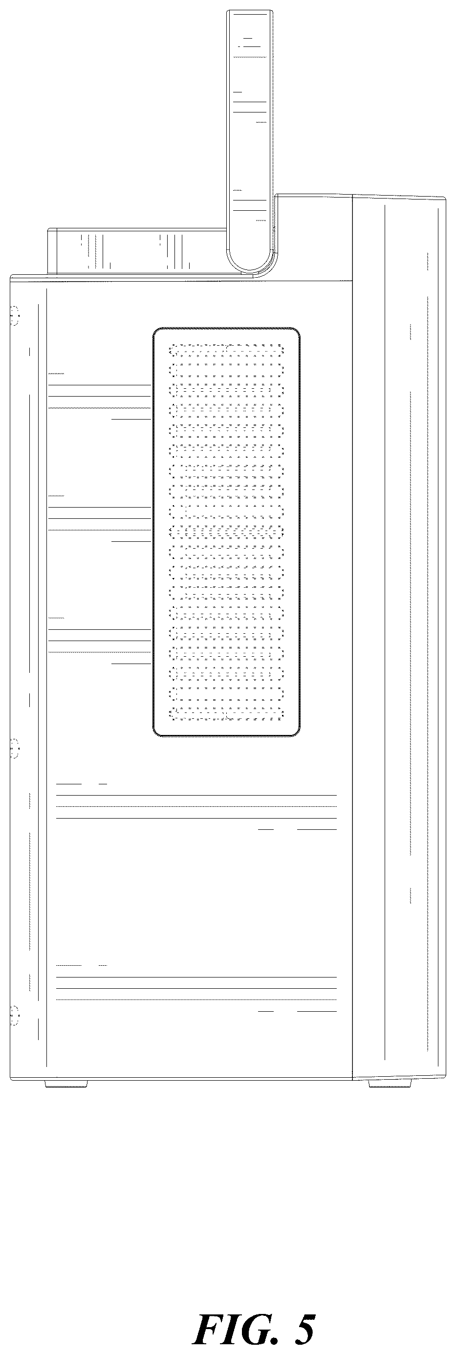 Patent USD1125493 Figure 5 – Dehumidifier