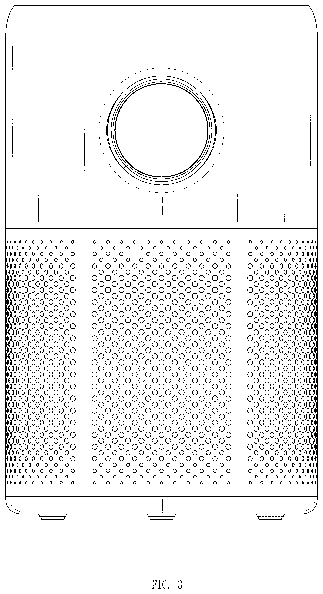 Patent USD1125494 Figure 3 – Air purifier