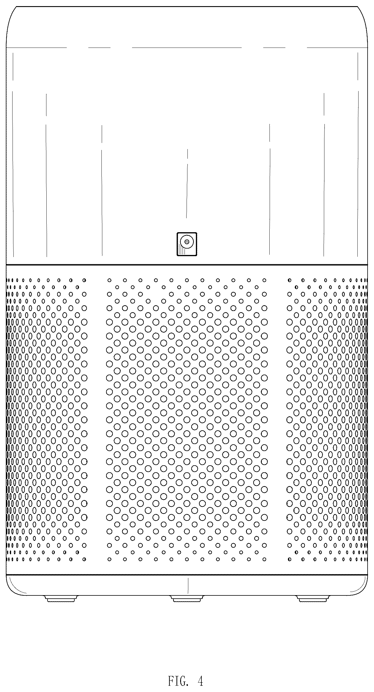 Patent USD1125494 Figure 4 – Air purifier