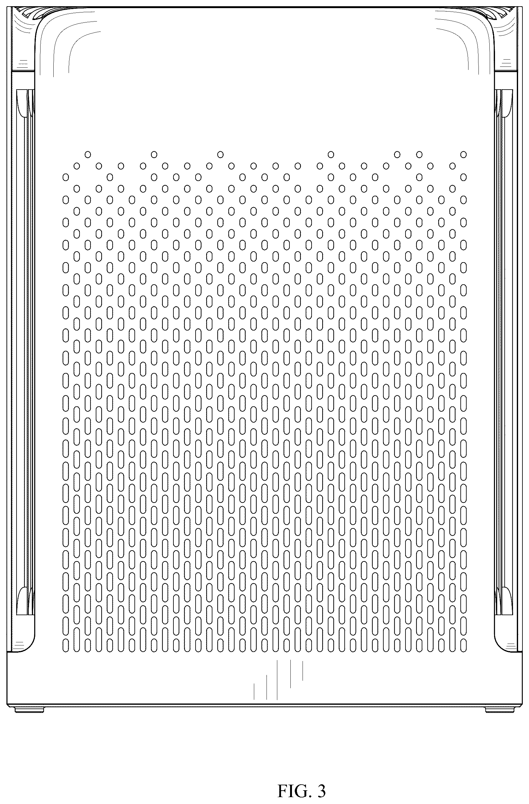 Patent USD1125495 Figure 3 – Air purifier