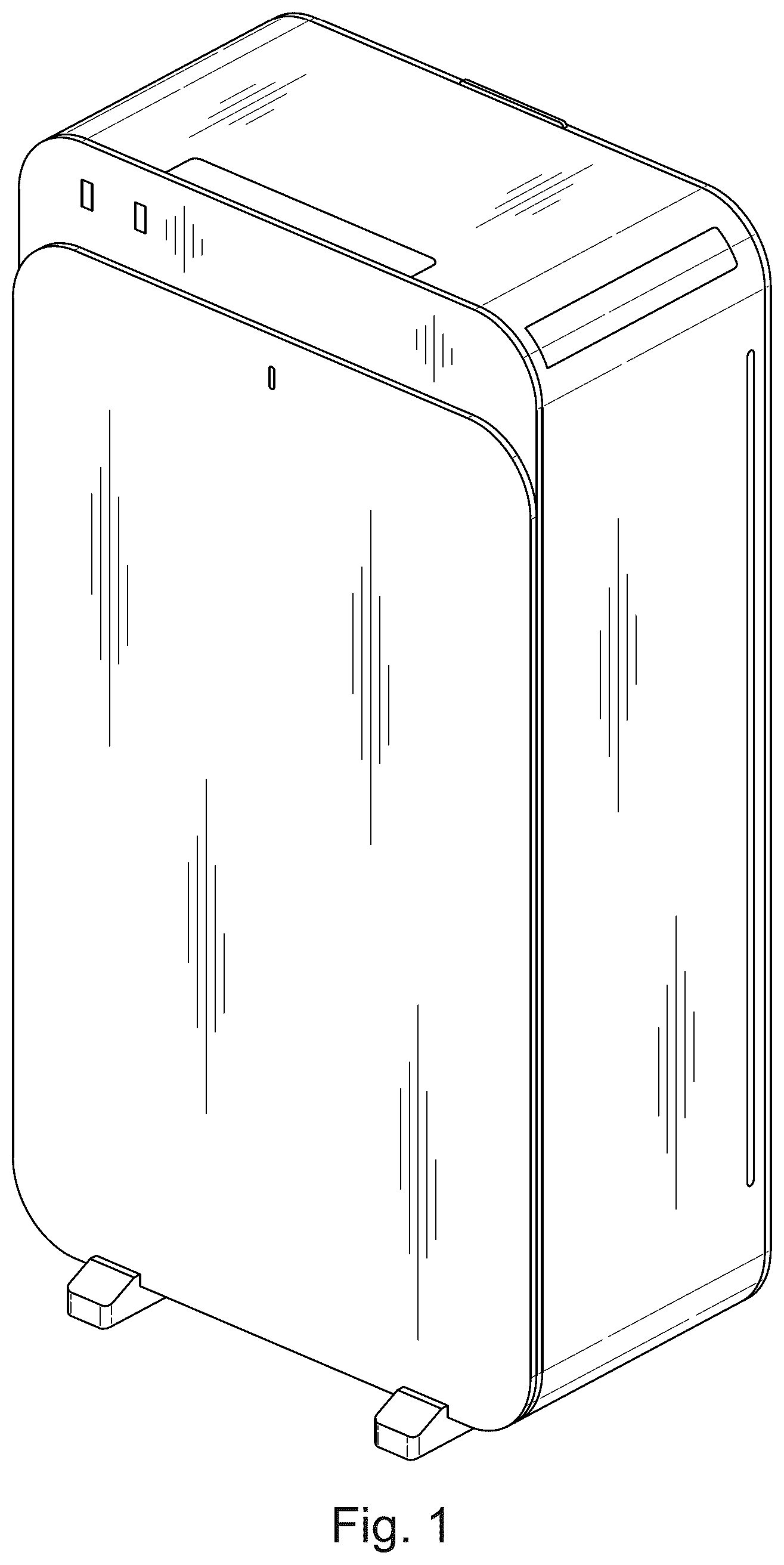 Patent USD1125496 Figure 1 – Air purifier