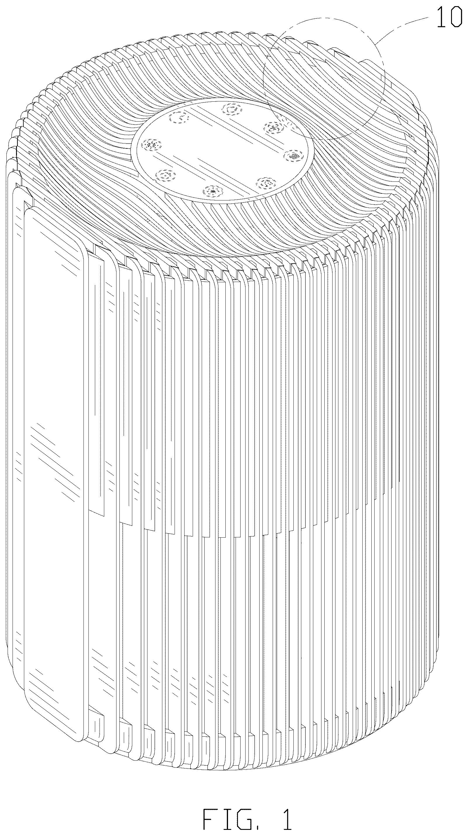 Patent USD1125498 Figure 1 – Air purifier