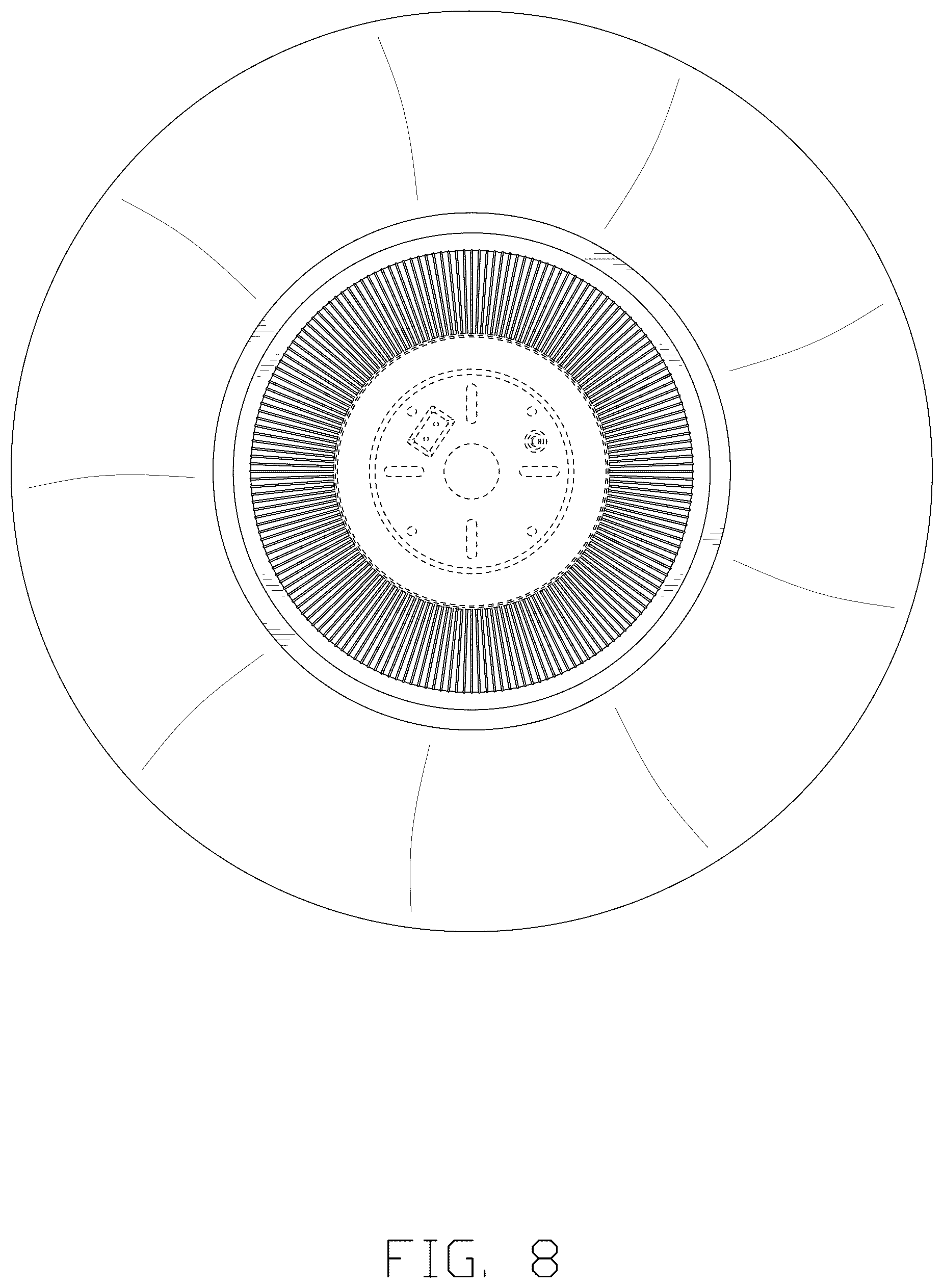 Patent USD1125509 Figure 8 – Fan with light