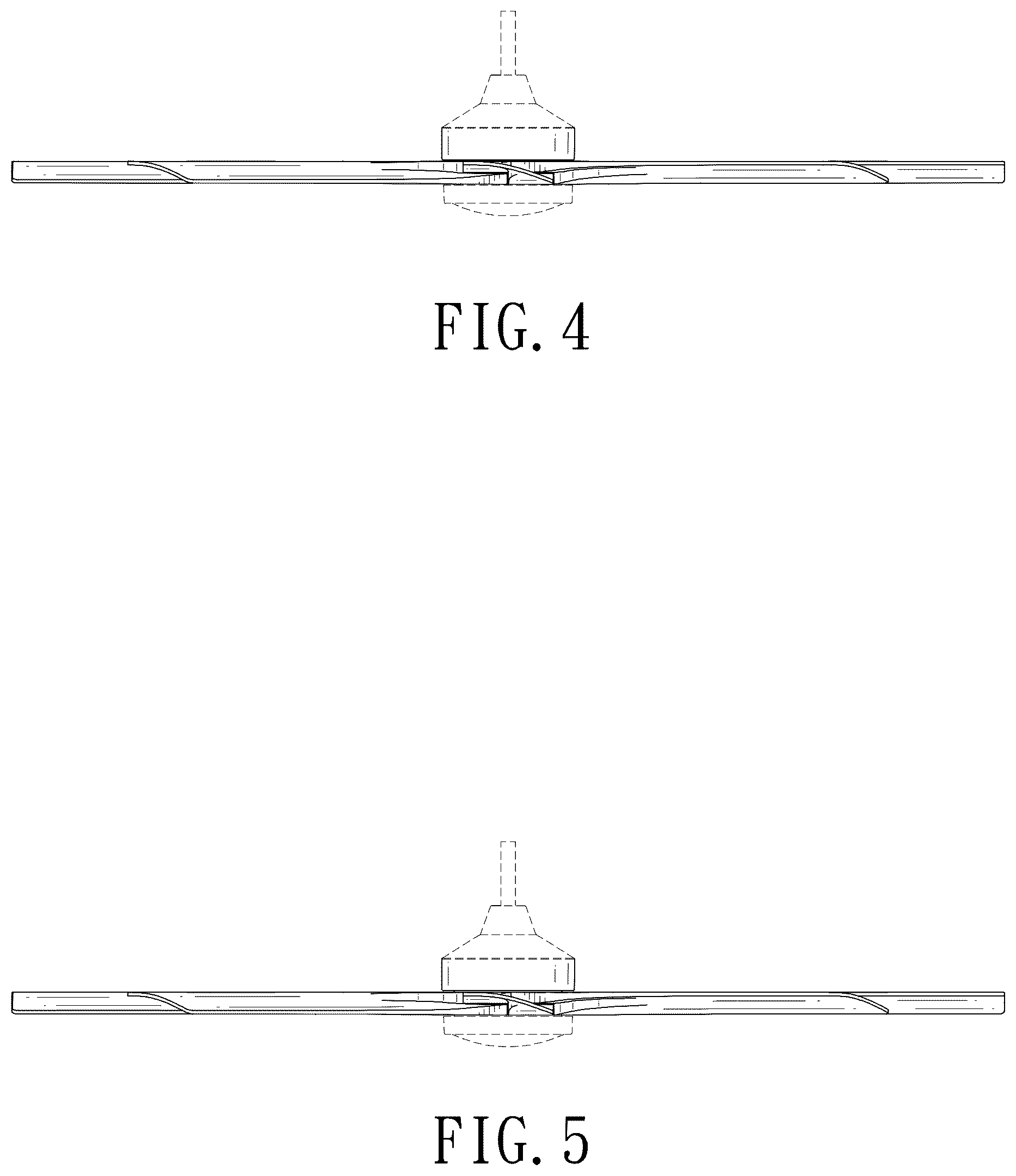 Patent USD1125510 Figure 3 – Ceiling fan