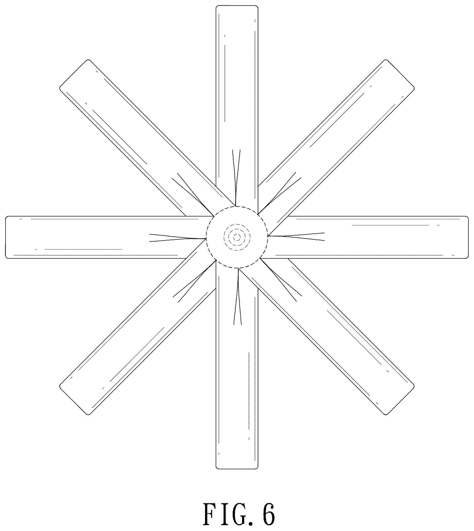 Patent USD1125510 Figure 4 – Ceiling fan