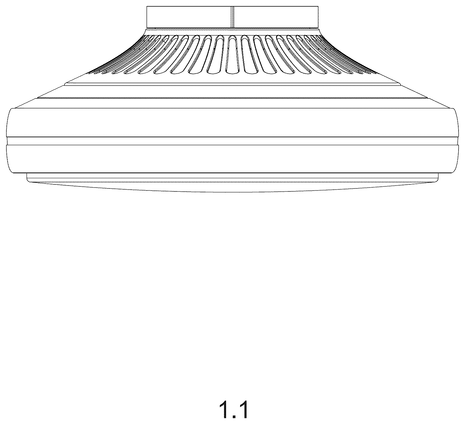 Patent USD1125511 Figure 1 – Bladeless ceiling fan