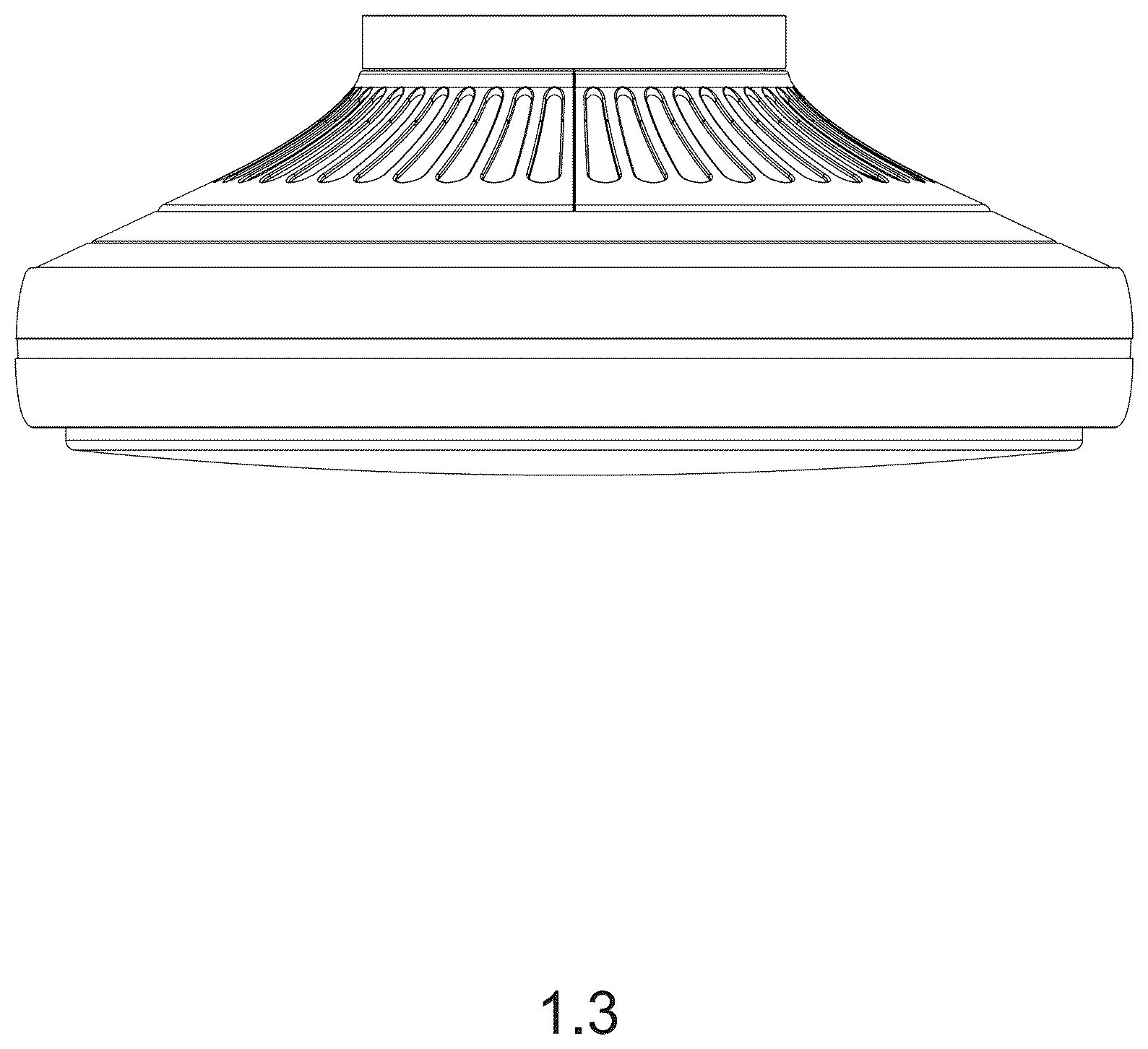 Patent USD1125511 Figure 3 – Bladeless ceiling fan