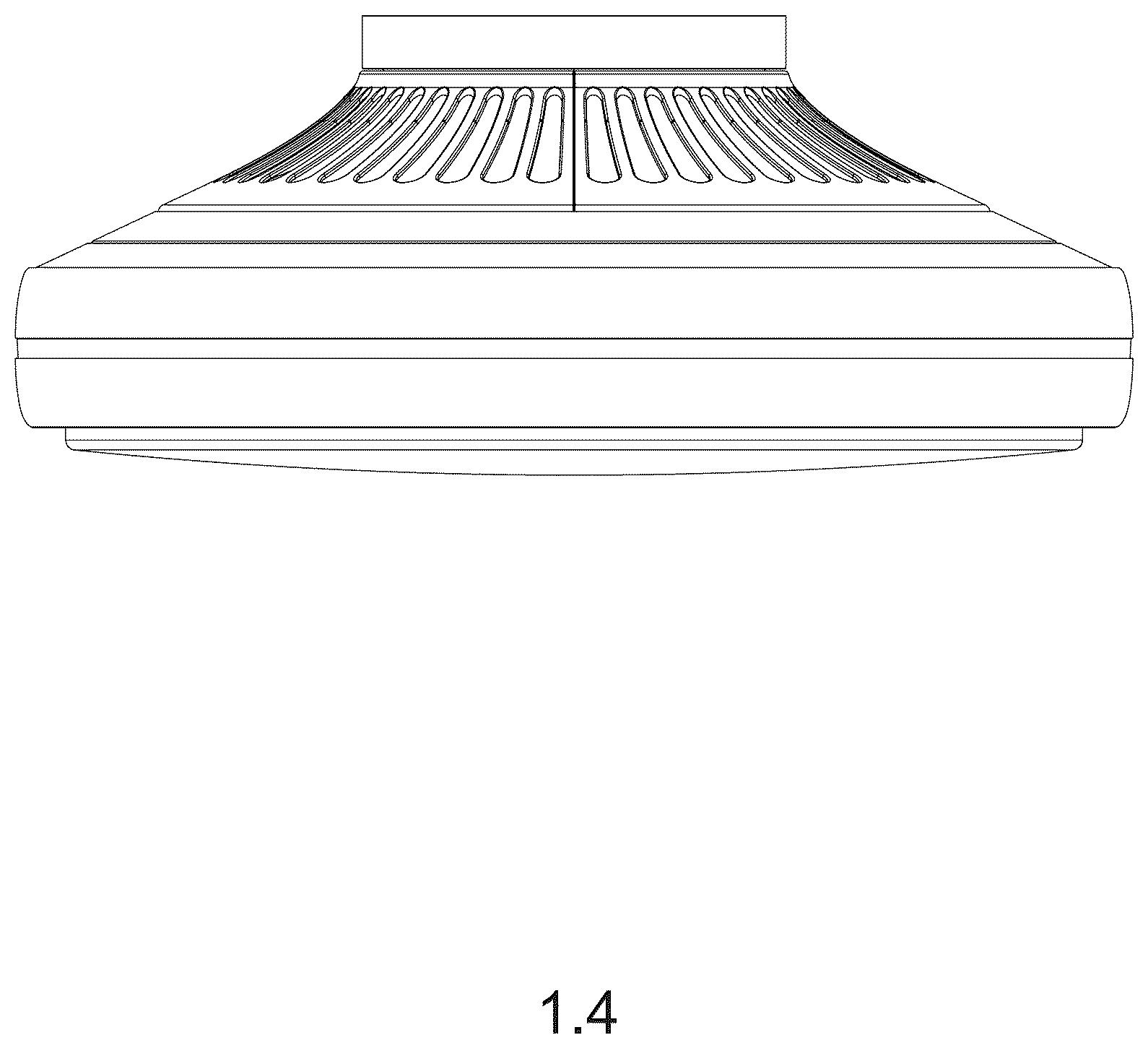 Patent USD1125511 Figure 4 – Bladeless ceiling fan