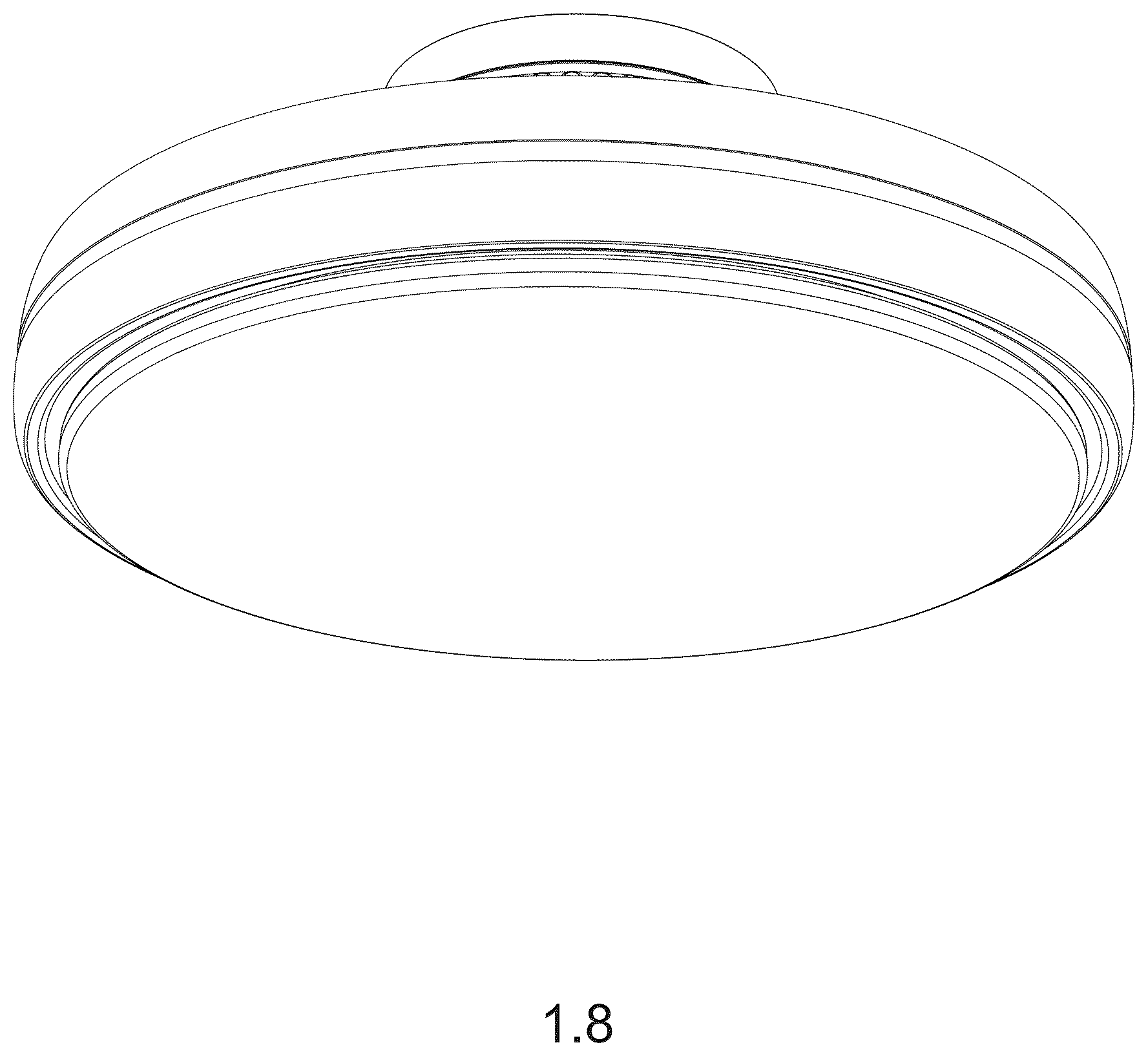 Patent USD1125511 Figure 8 – Bladeless ceiling fan