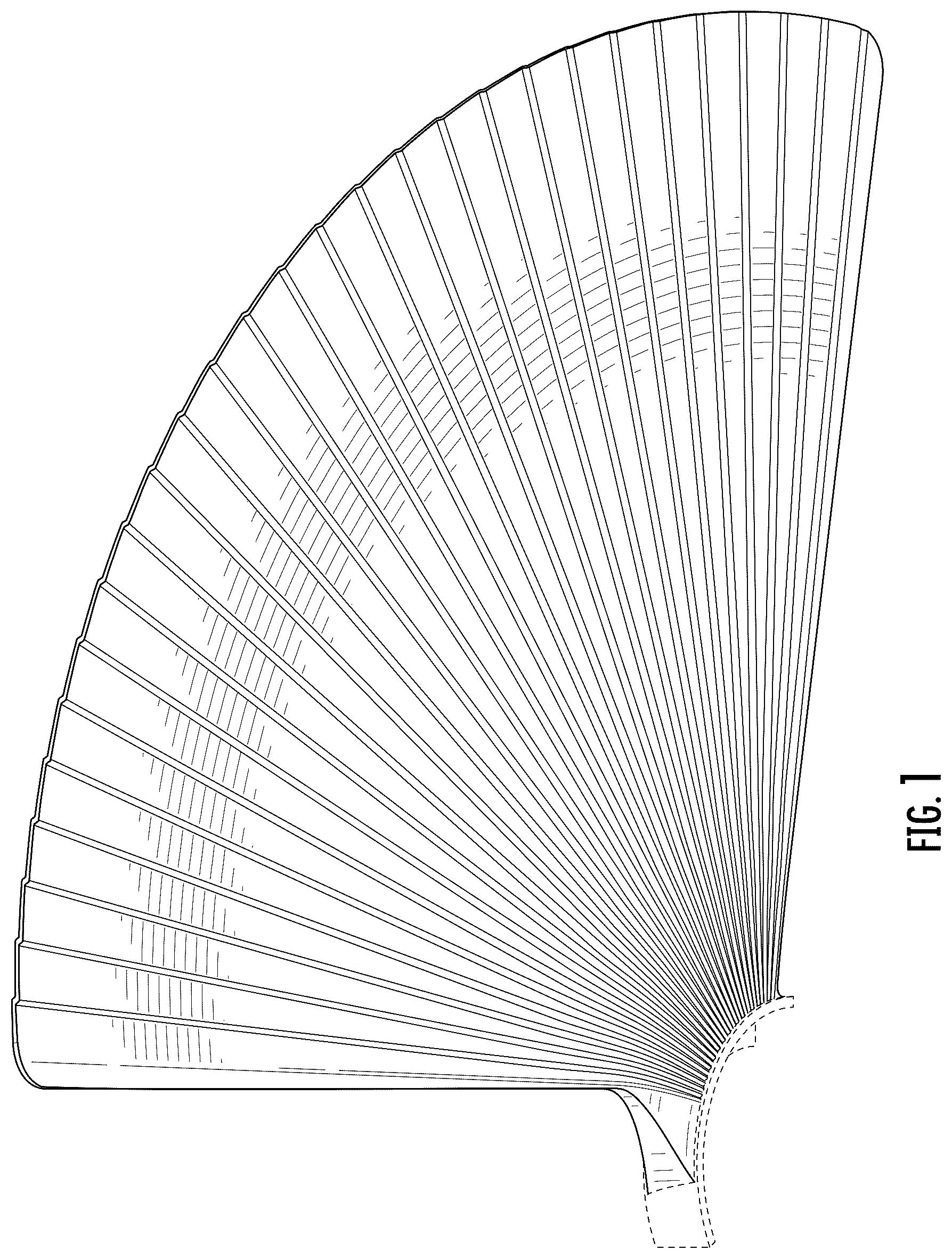 Patent USD1125512 — Ceiling fan blade — Figure 1
