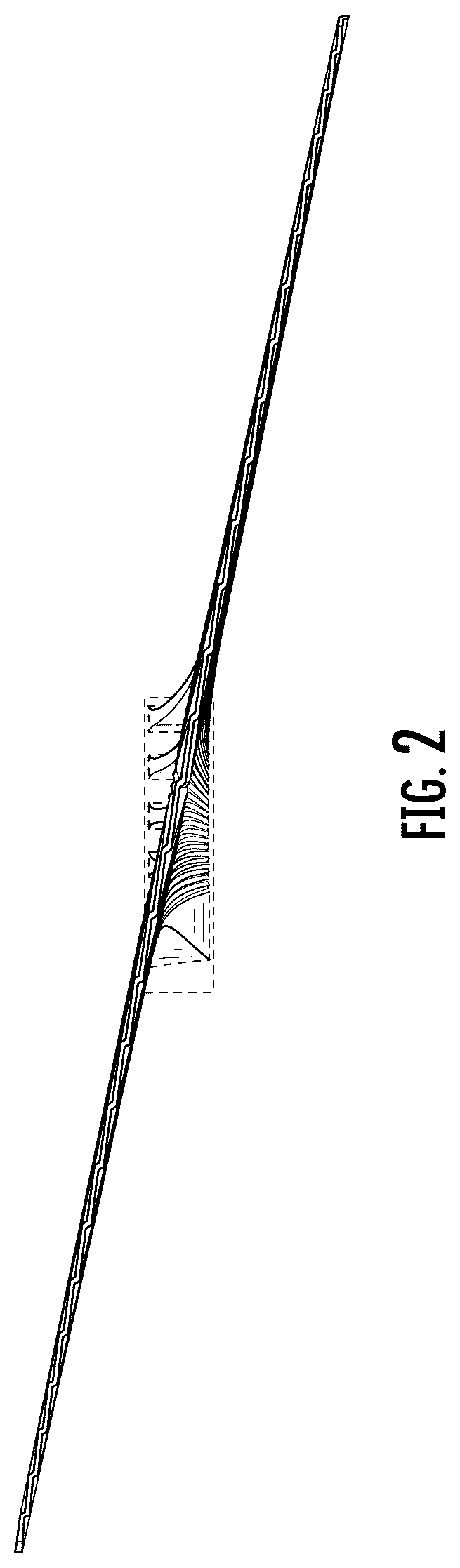 Patent USD1125512 Figure 2 – Ceiling fan blade