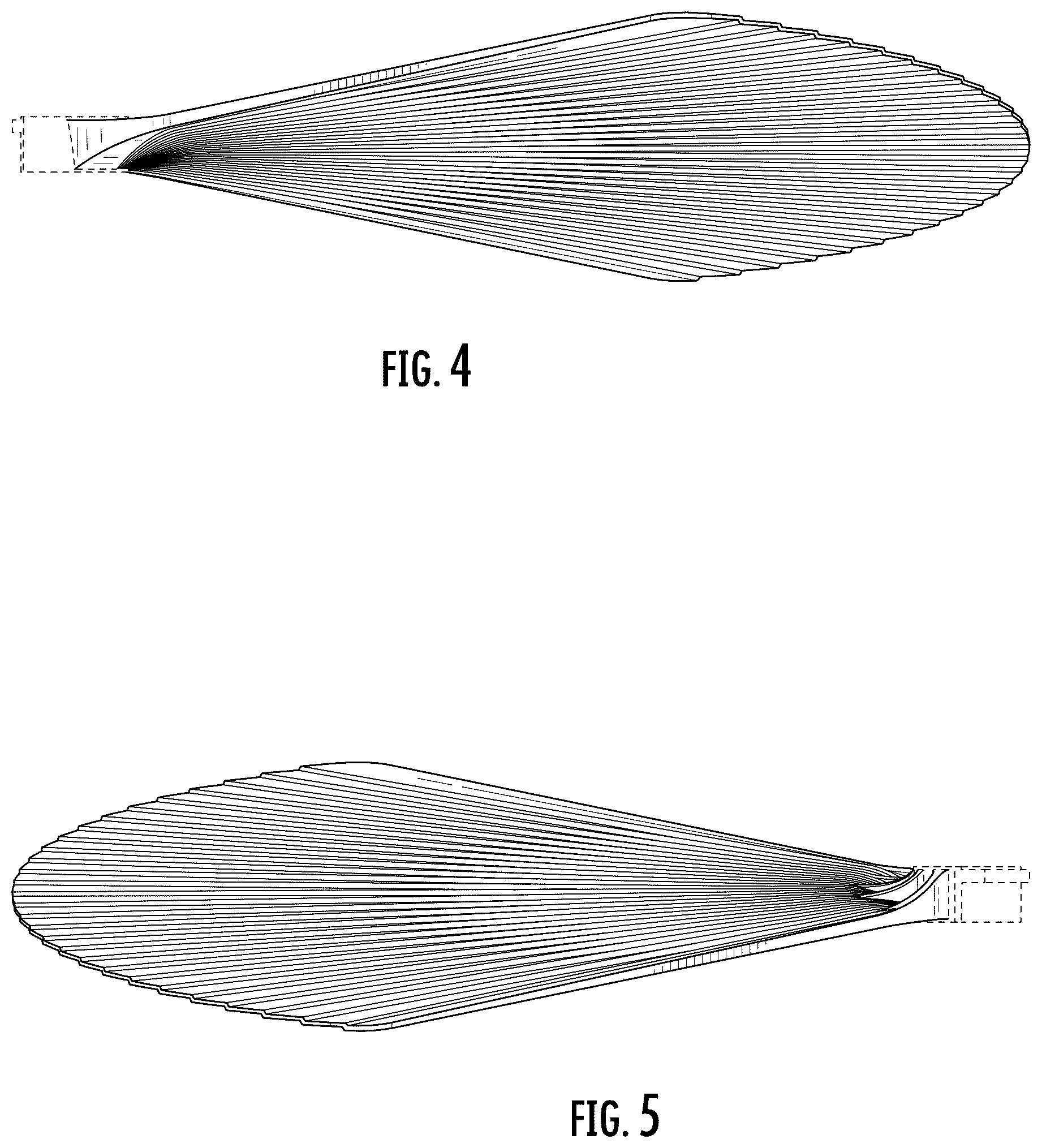 Patent USD1125512 Figure 4 – Ceiling fan blade