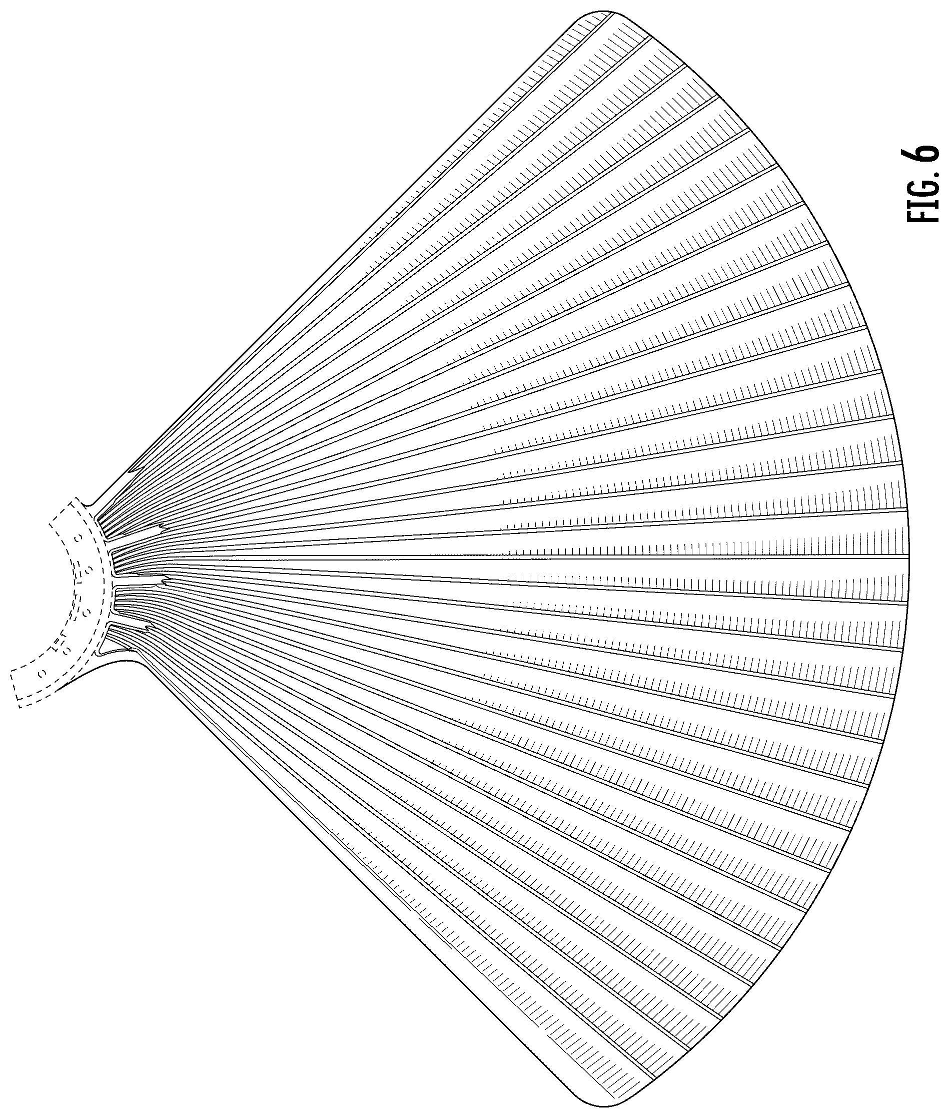 Patent USD1125512 Figure 5 – Ceiling fan blade