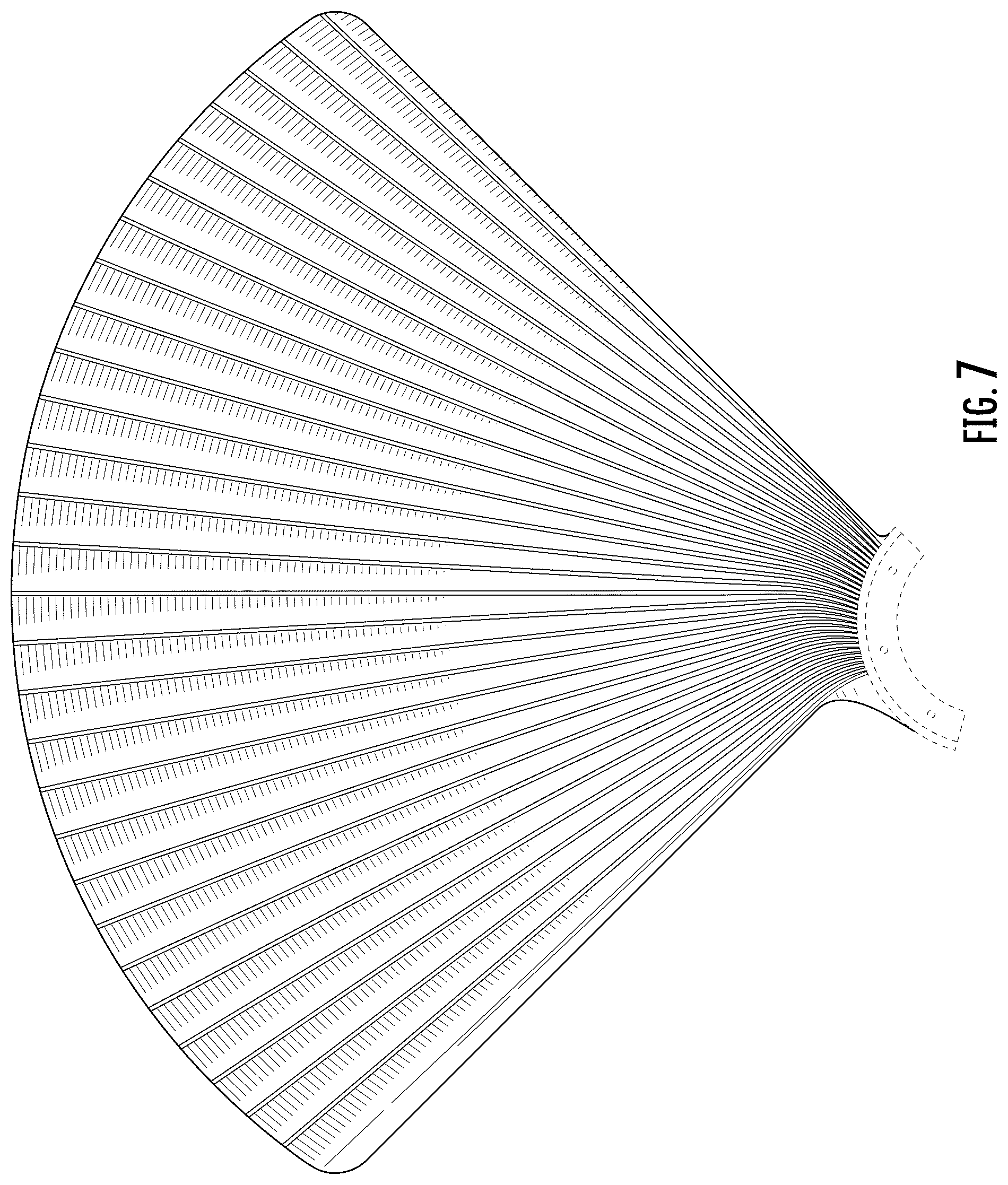 Patent USD1125512 Figure 6 – Ceiling fan blade