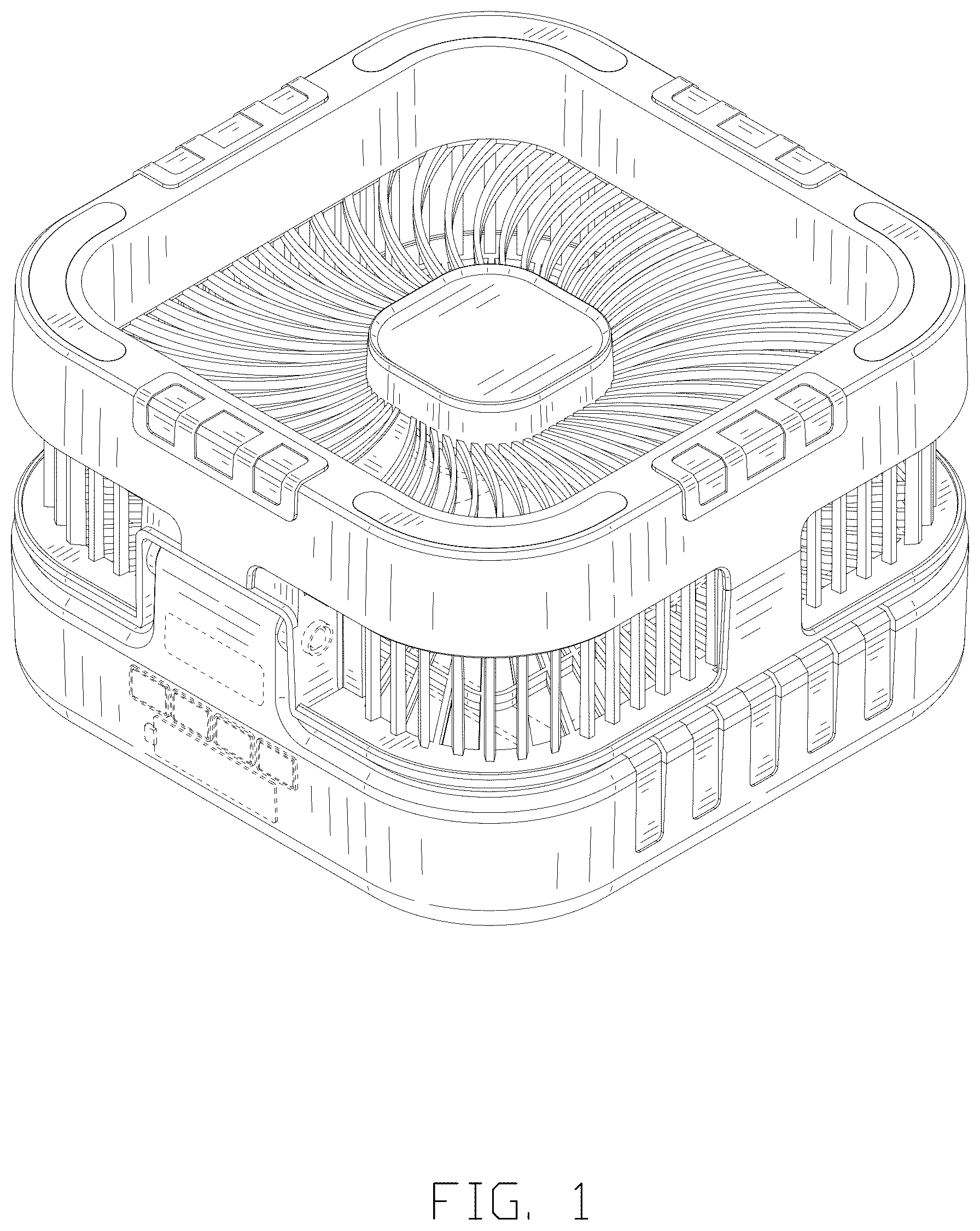 Patent USD1125513 Figure 1 – Fan