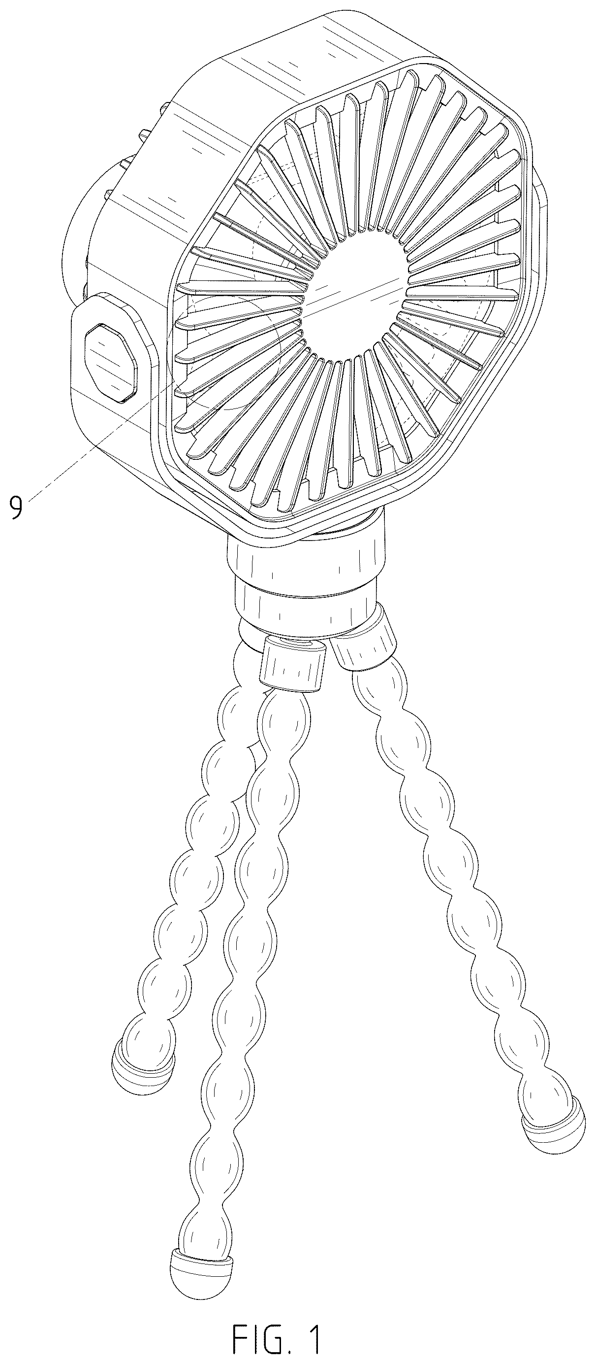 Patent USD1125514 Figure 1 – Fan