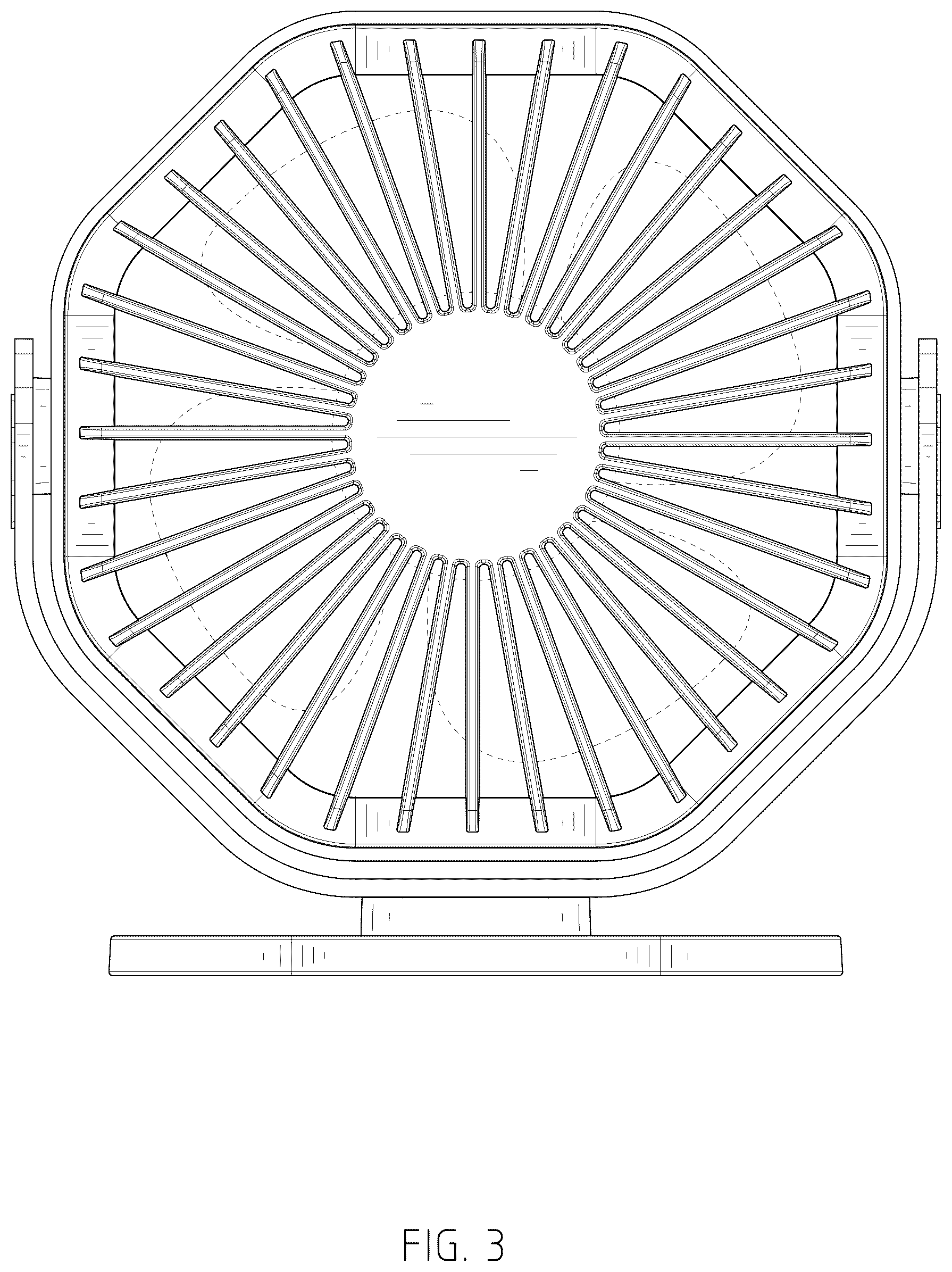Patent USD1125515 Figure 3 – Desktop fan
