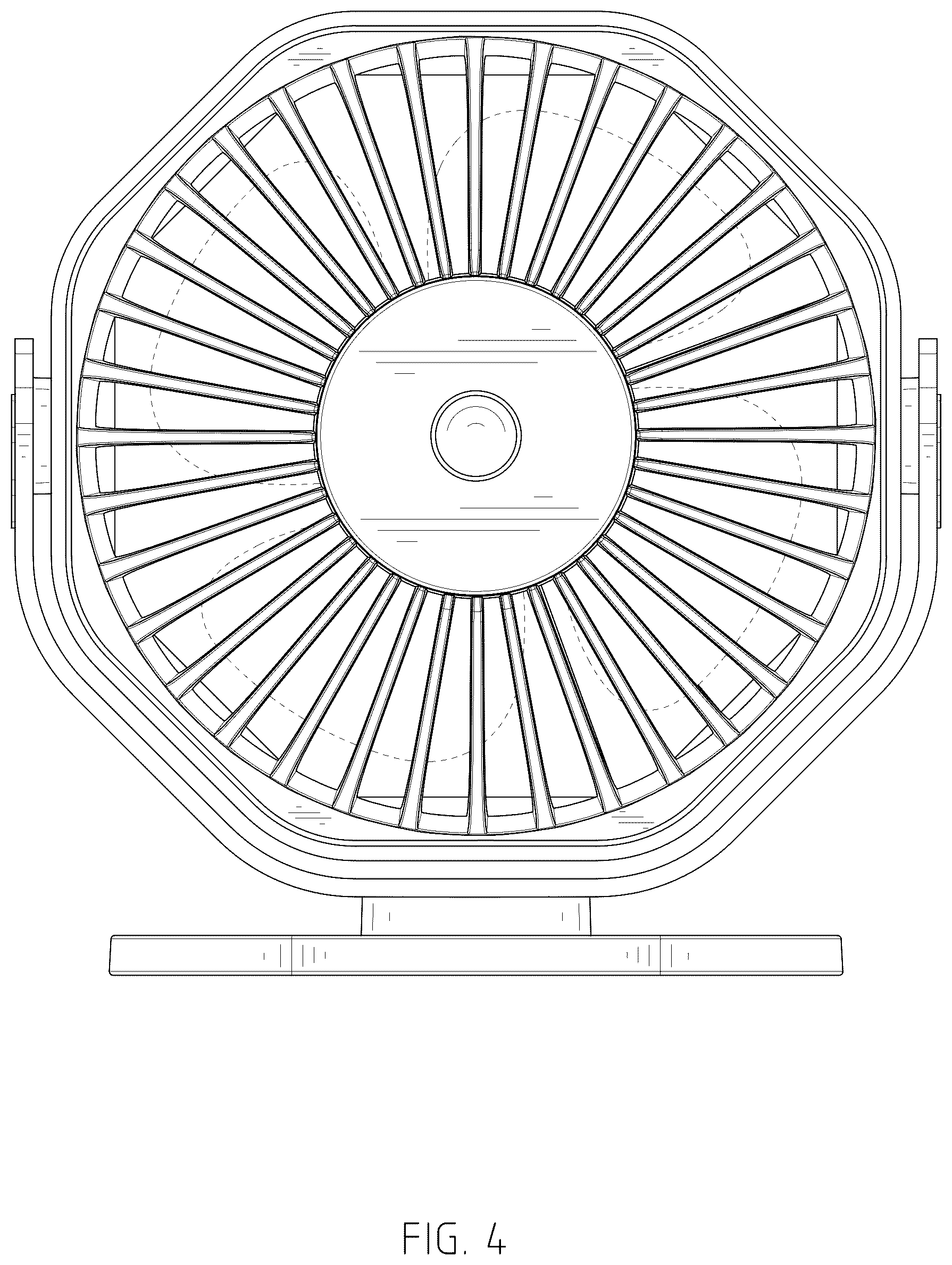 Patent USD1125515 Figure 4 – Desktop fan