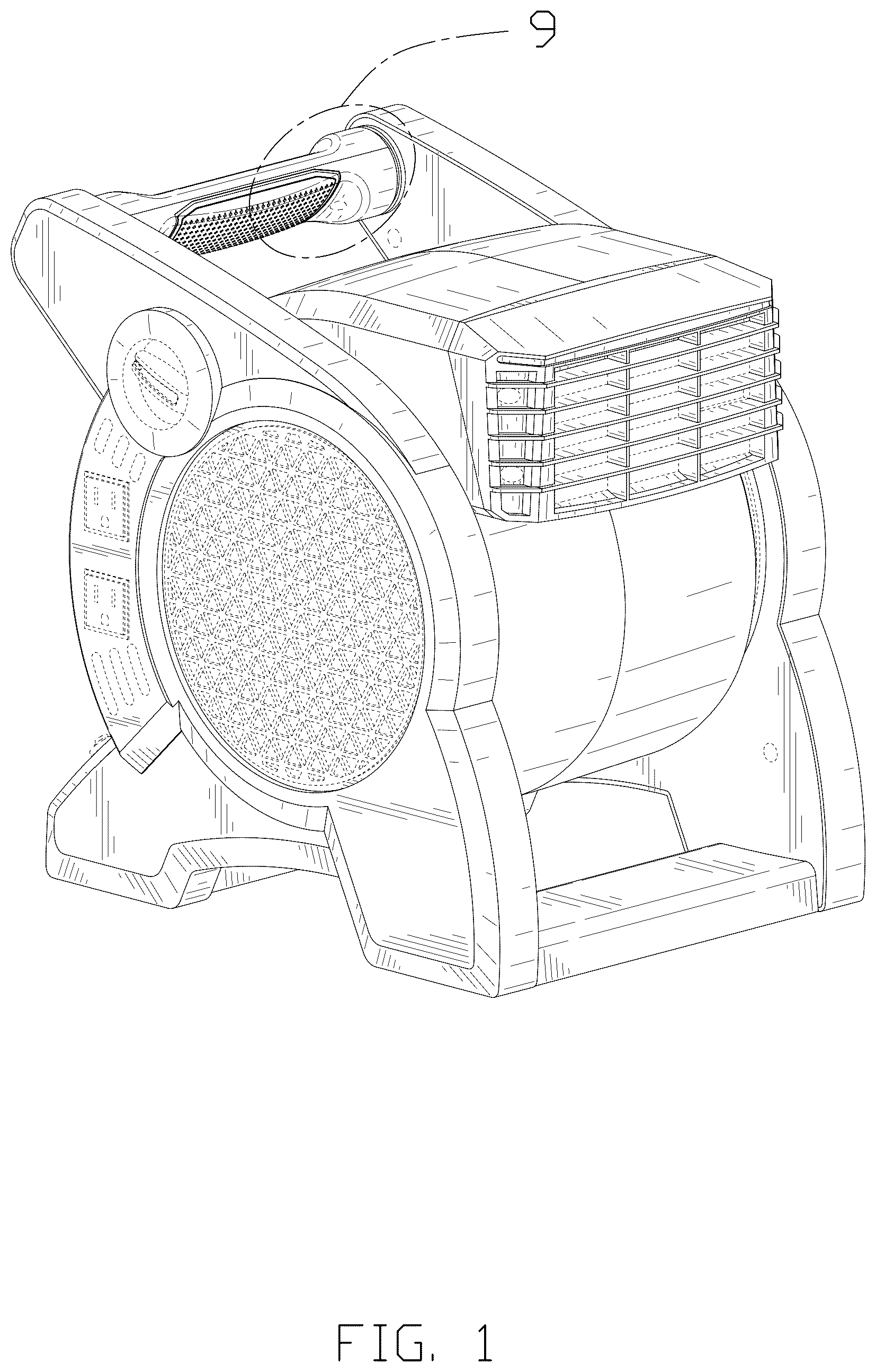 Patent USD1125517 Figure 1 – Blower