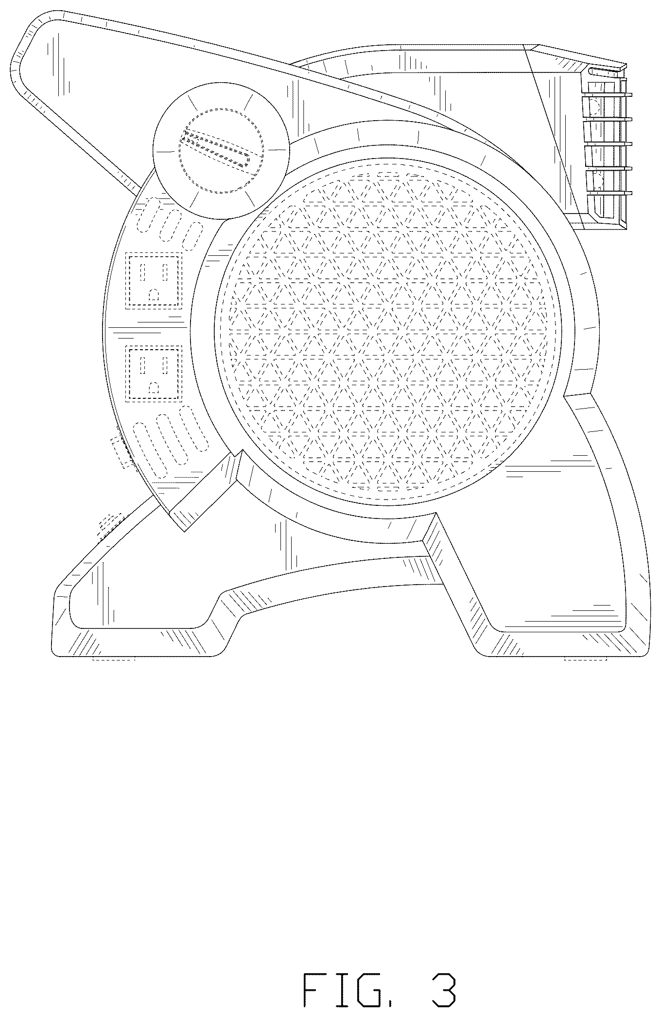 Patent USD1125517 Figure 3 – Blower