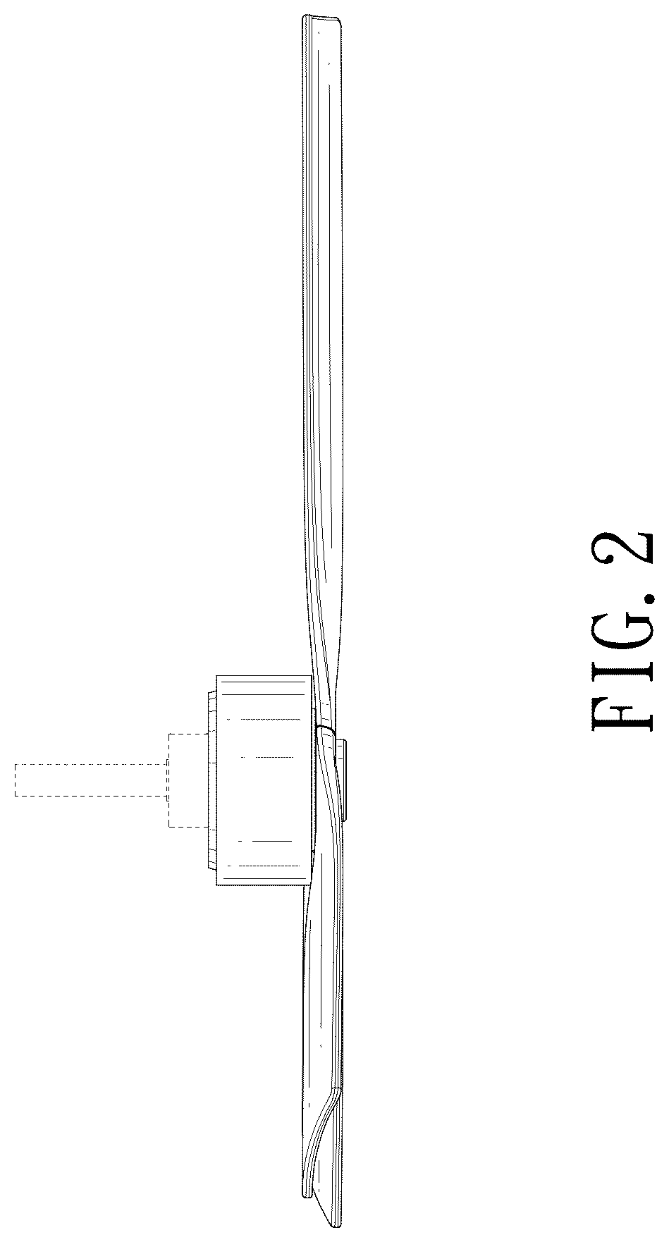 Patent USD1125518 Figure 2 – Ceiling fan