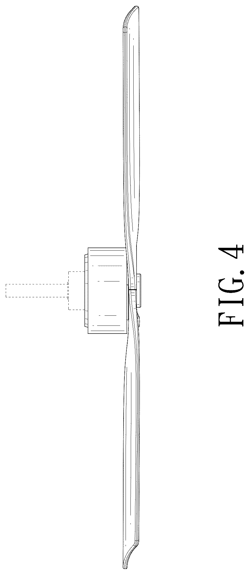 Patent USD1125518 Figure 4 – Ceiling fan