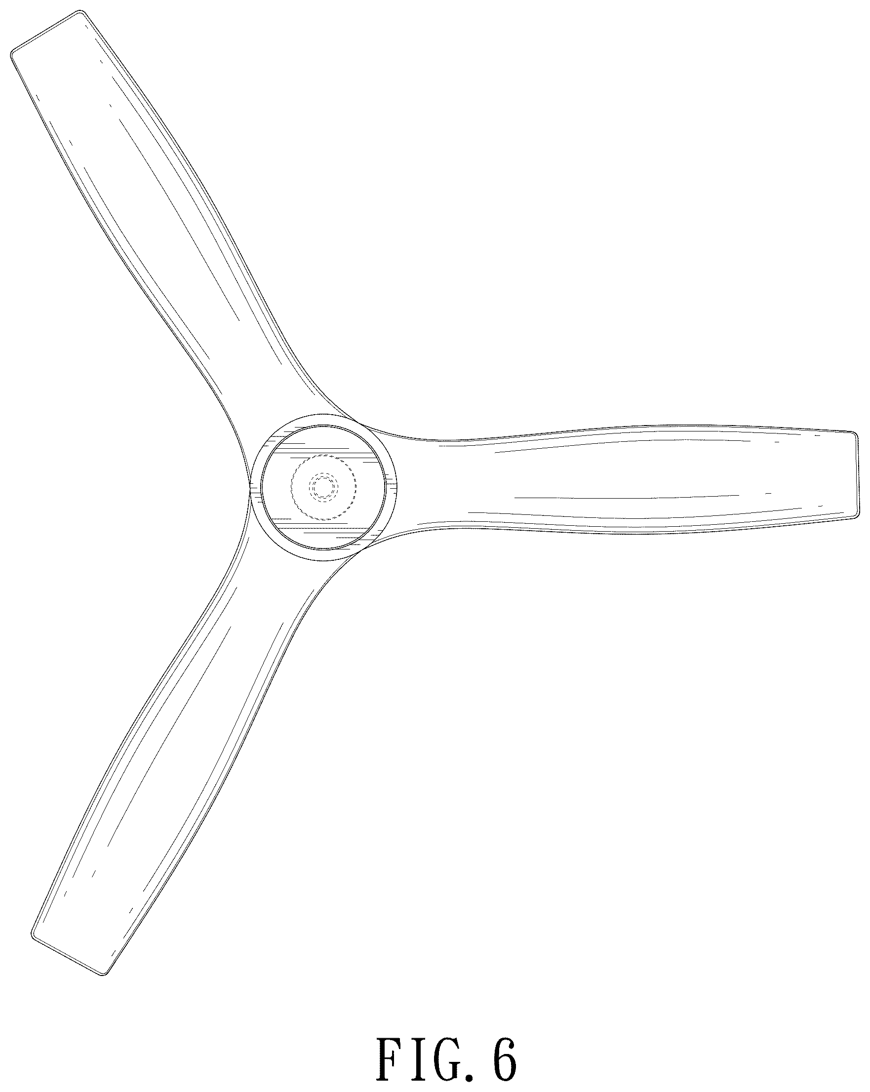 Patent USD1125518 Figure 6 – Ceiling fan