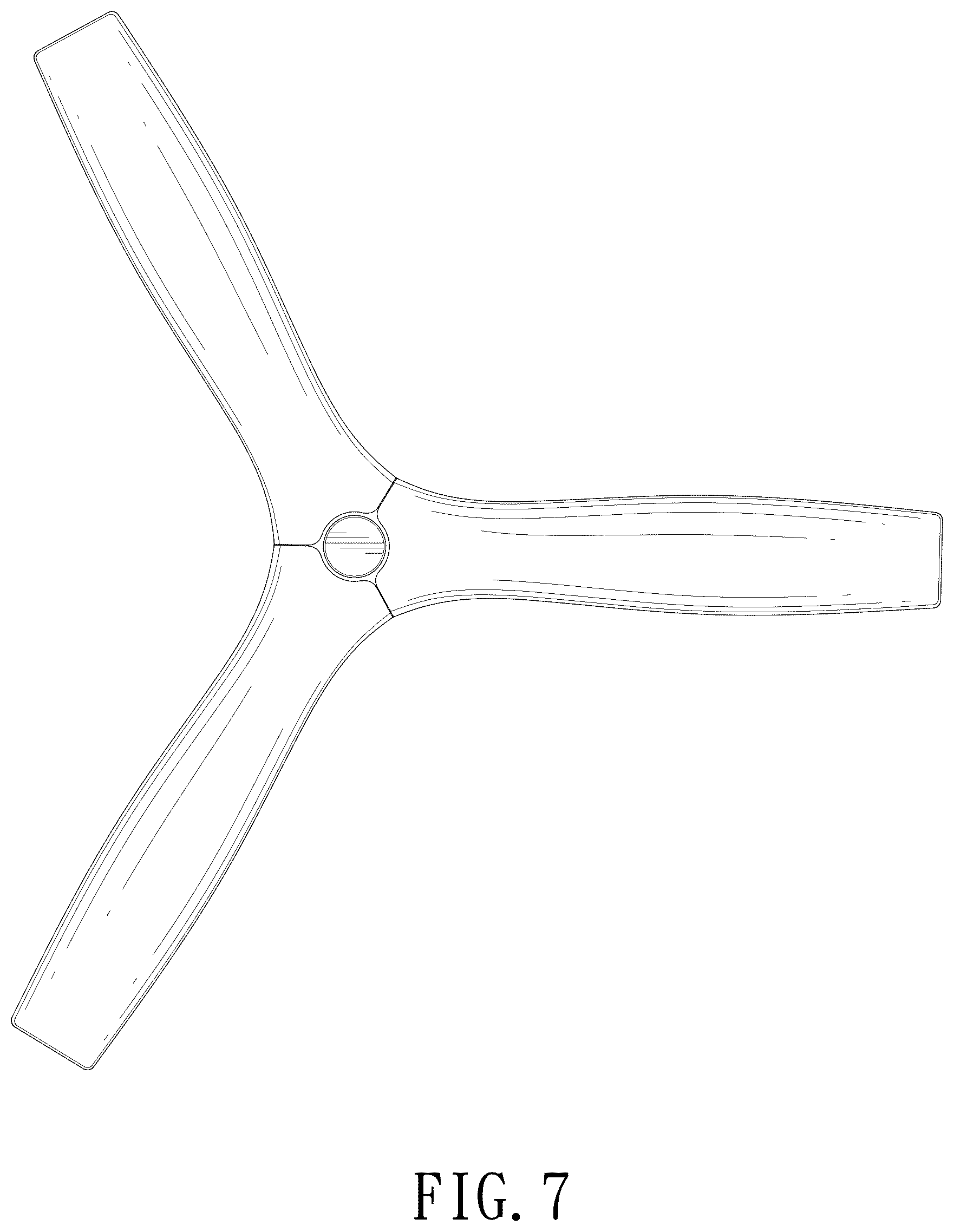 Patent USD1125518 Figure 7 – Ceiling fan