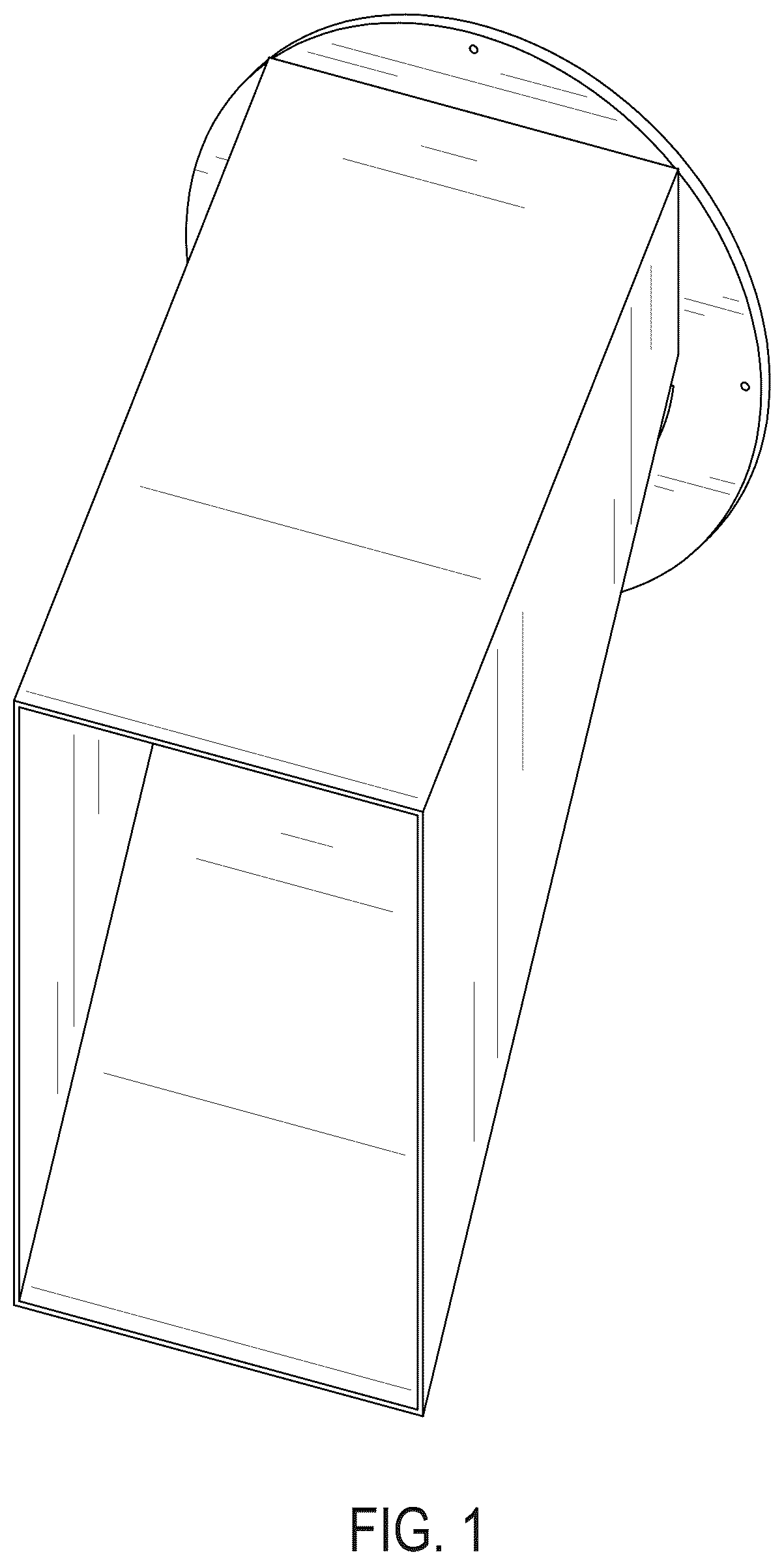 Patent USD1125519 Figure 1 – Hood with vent